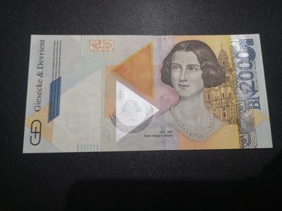 《外钞收藏家》第一百九十七期 - 2000年德国（捷德印钞）千禧纪念钞 测试钞 全新UNC 无47