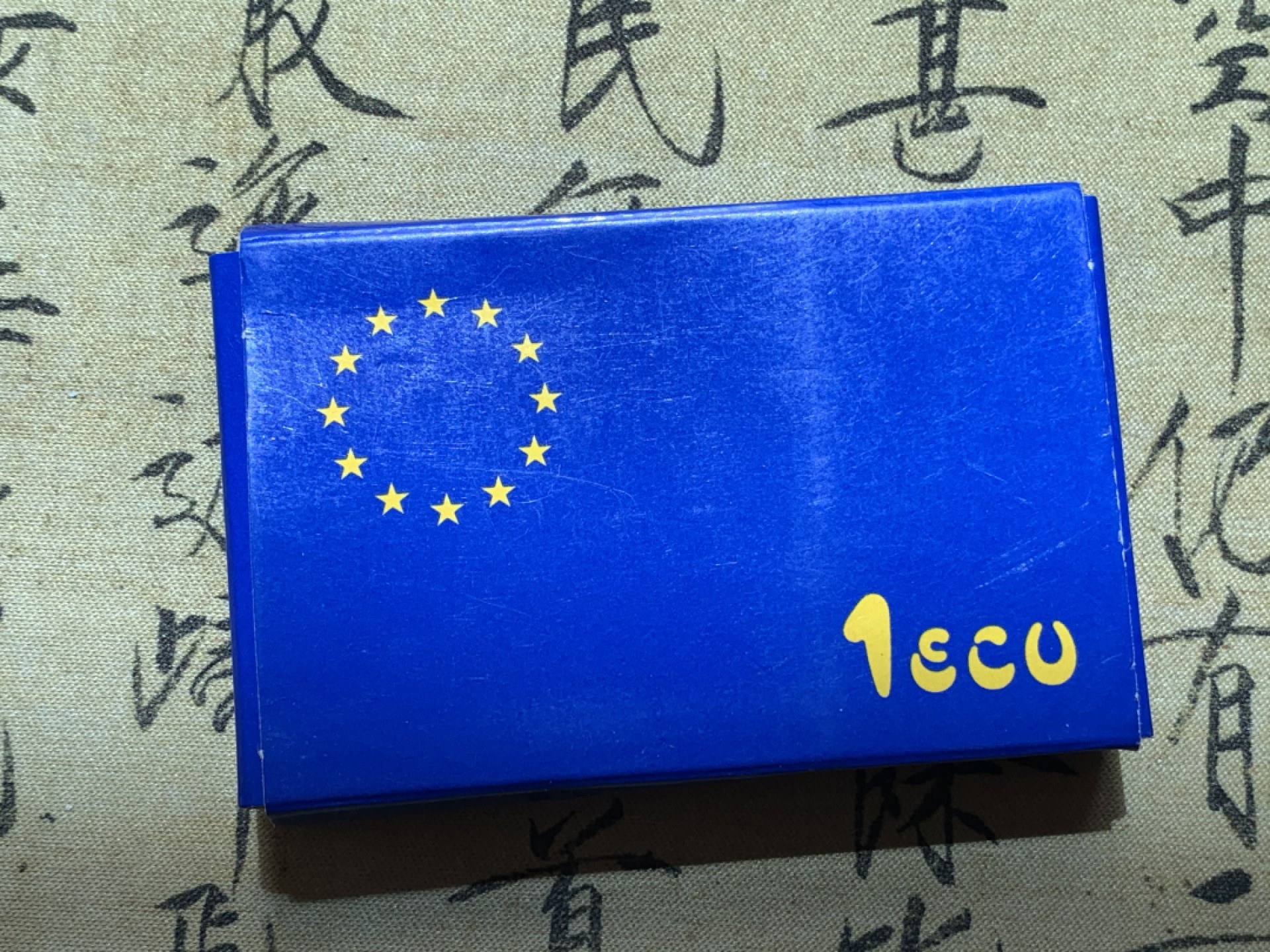 《竞宝斋》第89场-本周日，周一，周四，3场连拍（全场不限金额包邮） 原盒证书 西班牙 1989年 骑牛 1ECU精制银币