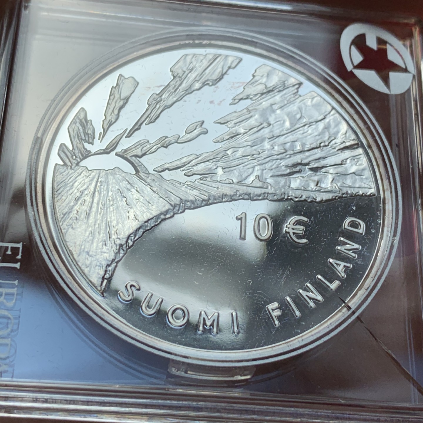 《竞宝斋》第89场-本周日，周一，周四，3场连拍（全场不限金额包邮） 芬兰 2006年斯内尔曼诞辰 200 周年 10欧元 精制大银币 25.5克 925银