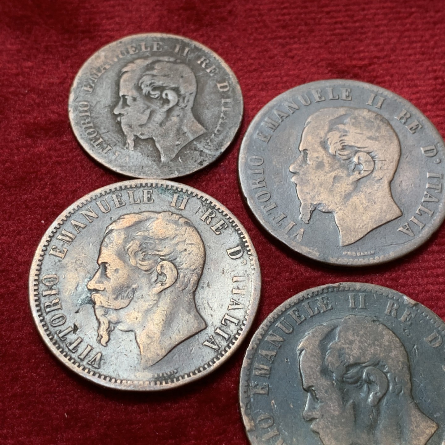 《竞宝斋》第89场-本周日，周一，周四，3场连拍（全场不限金额包邮） 意大利 早期铜币 4枚