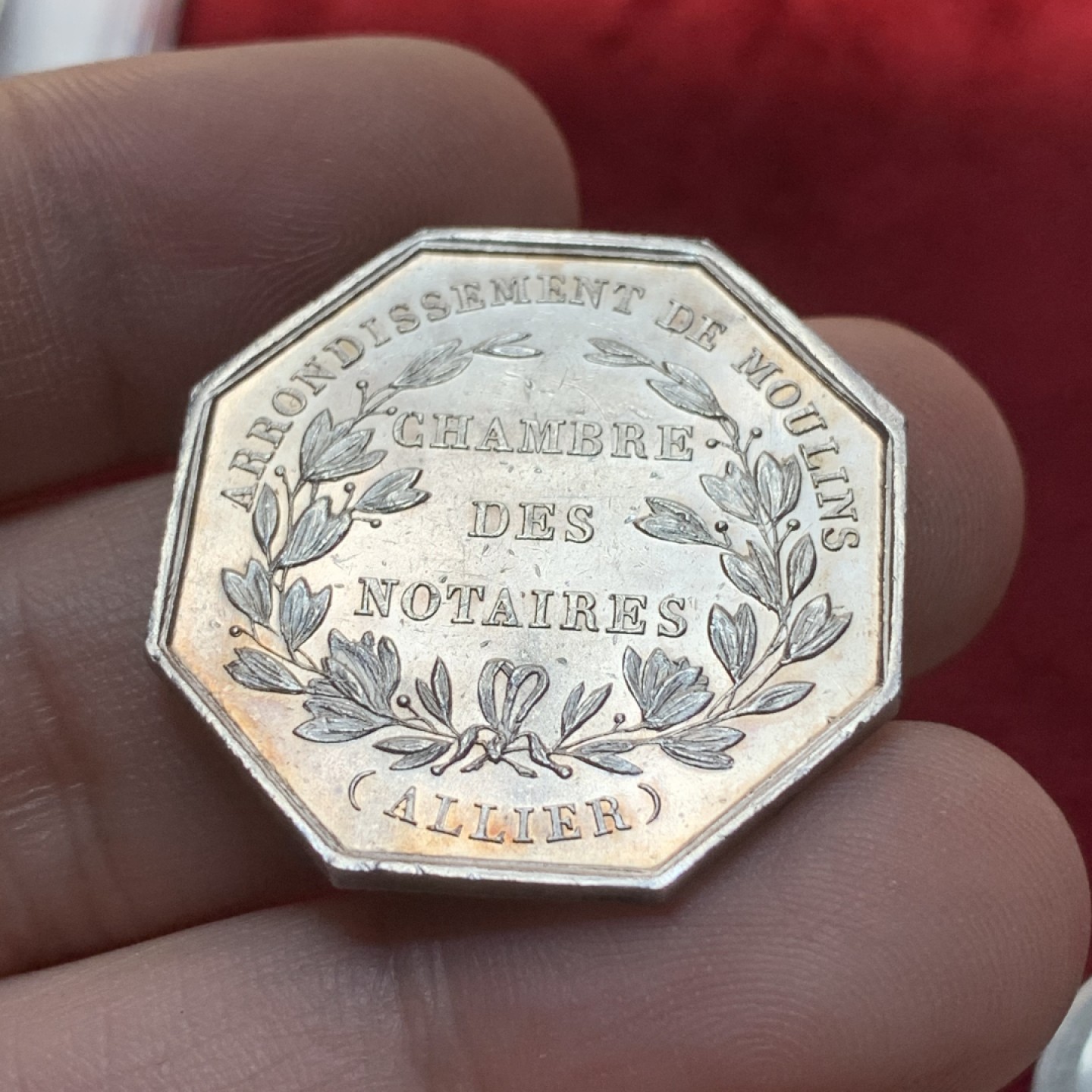 《竞宝斋》第89场-本周日，周一，周四，3场连拍（全场不限金额包邮） 法国 19世纪 书记办公室 JETON银质八角