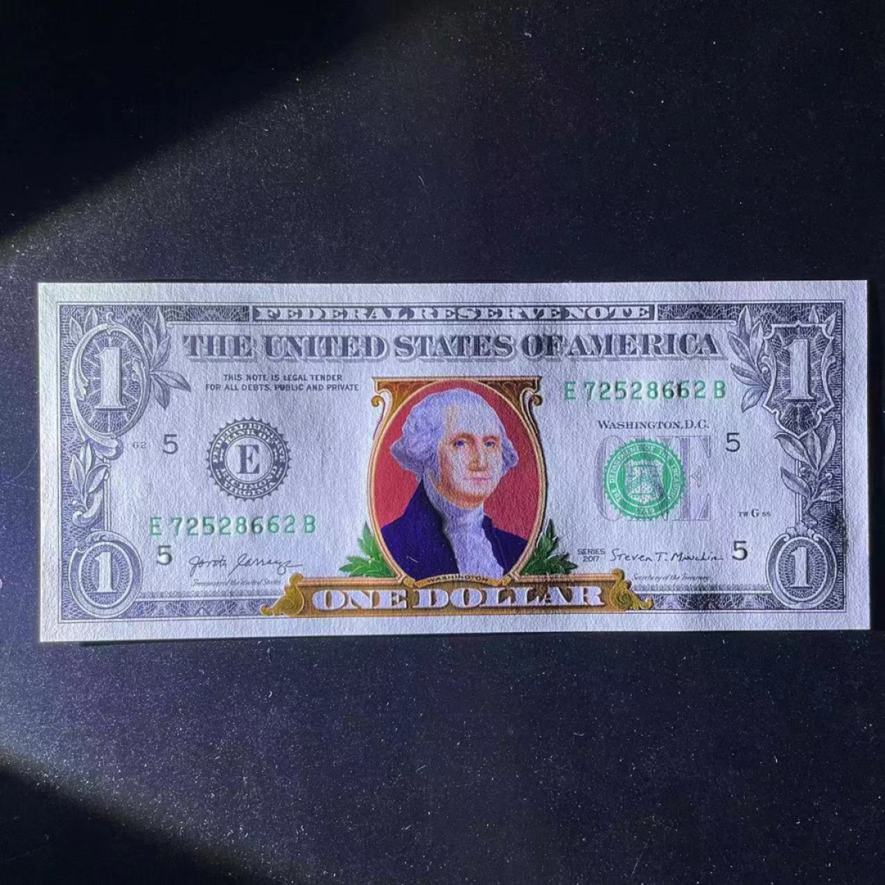 《外钞收藏家》第一百九十七期 2017年1美元 加印彩色 全新UNC