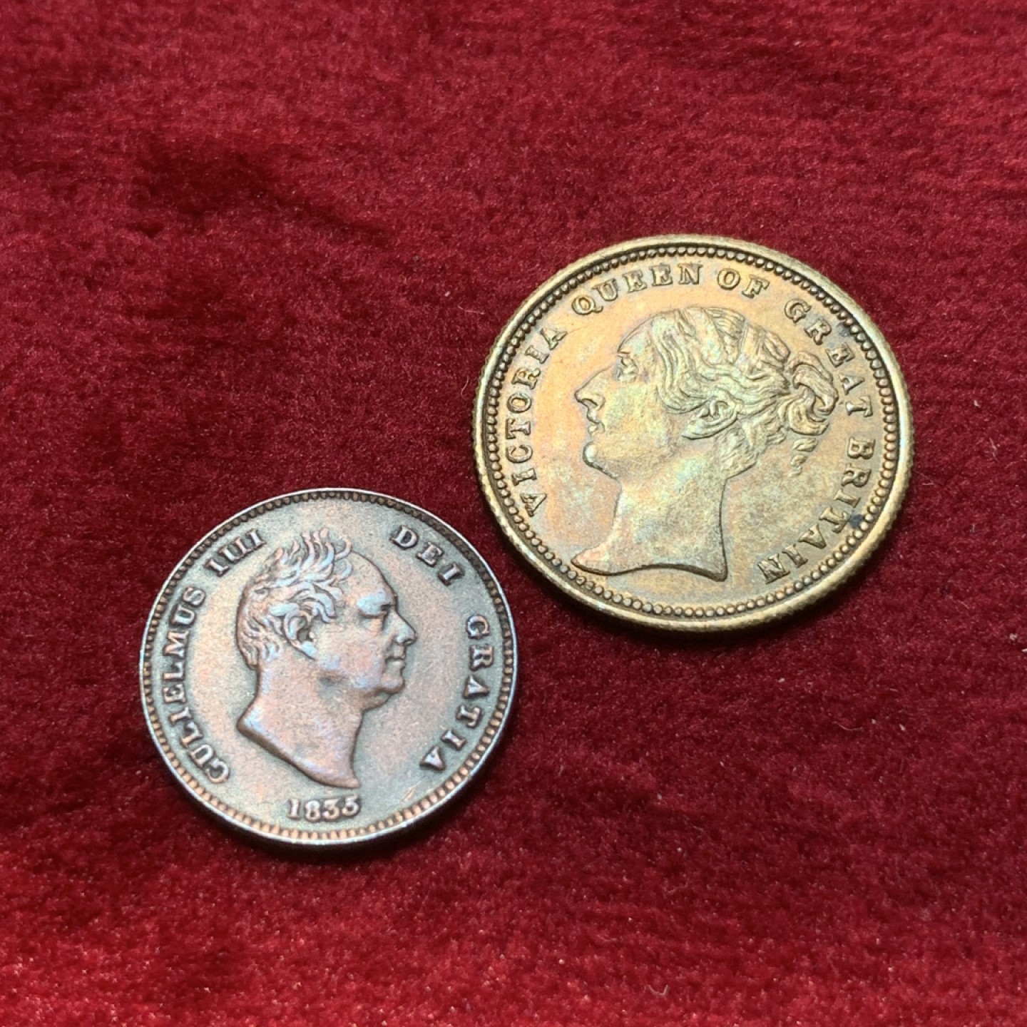 《竞宝斋》第89场-本周日，周一，周四，3场连拍（全场不限金额包邮） 英国 铜代币 臆造币一对