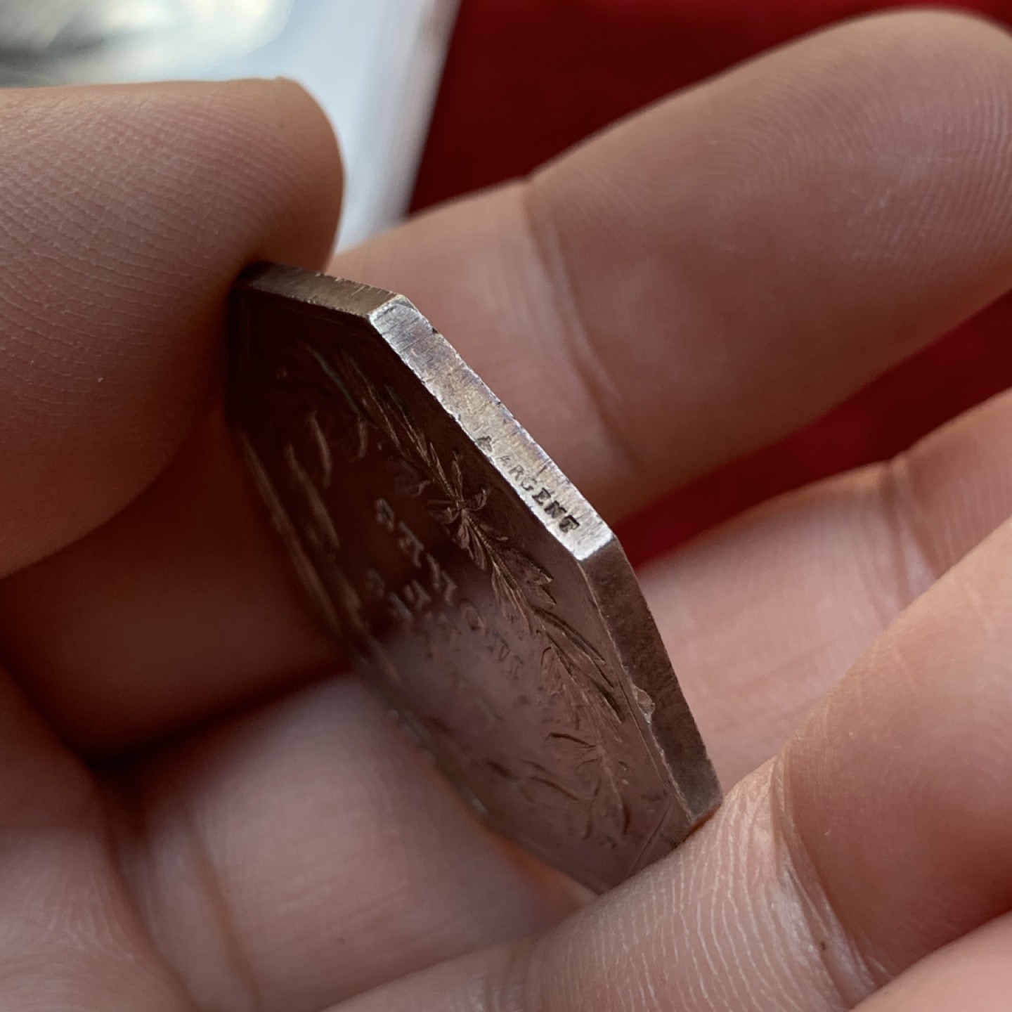 《竞宝斋》第89场-本周日，周一，周四，3场连拍（全场不限金额包邮） 法国 19世纪 书记办公室 JETON银质八角