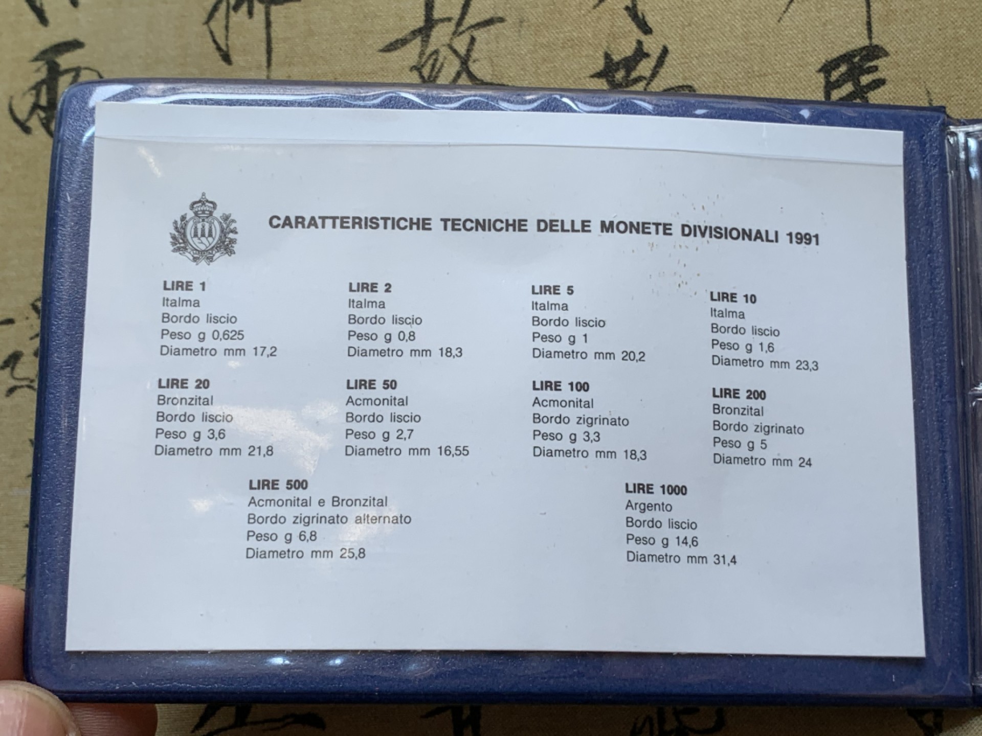 《竞宝斋》第89场-本周日，周一，周四，3场连拍（全场不限金额包邮） 圣马力诺1991年 自由系列 十枚套 其中最大枚1000里拉是银币