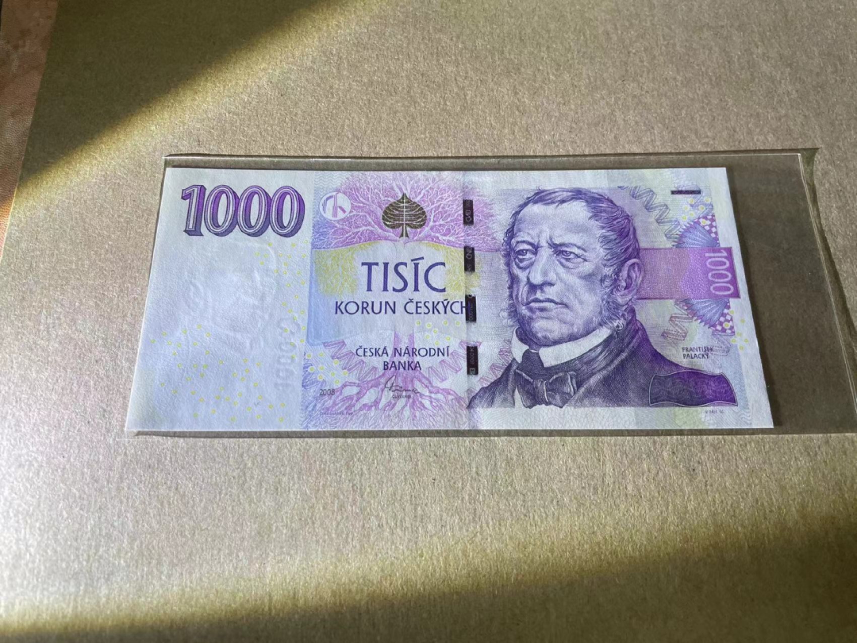 【Blue Auction】✨世界纸币精拍第218期【精】——安彻尔和安娜 捷克 2008年1000克朗 全新UNC