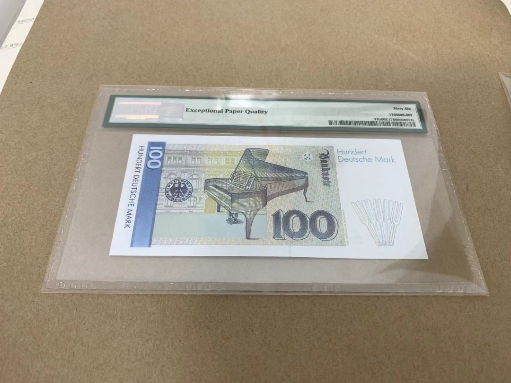 【Blue Auction】✨世界纸币精拍第218期【精】——安彻尔和安娜 德国 1991年100马克 PMG66EPQ 克拉拉