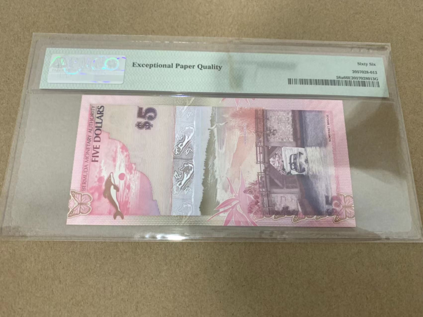 【Blue Auction】✨世界纸币精拍第218期【精】——安彻尔和安娜 【洋葱冠无47】百慕大 2009年5元 PMG66EPQ 