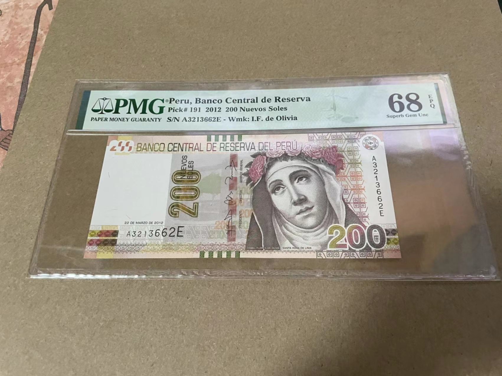 【Blue Auction】✨世界纸币精拍第218期【精】——安彻尔和安娜 【无47】秘鲁 2012年200新索尔 PMG68EPQ 超高分