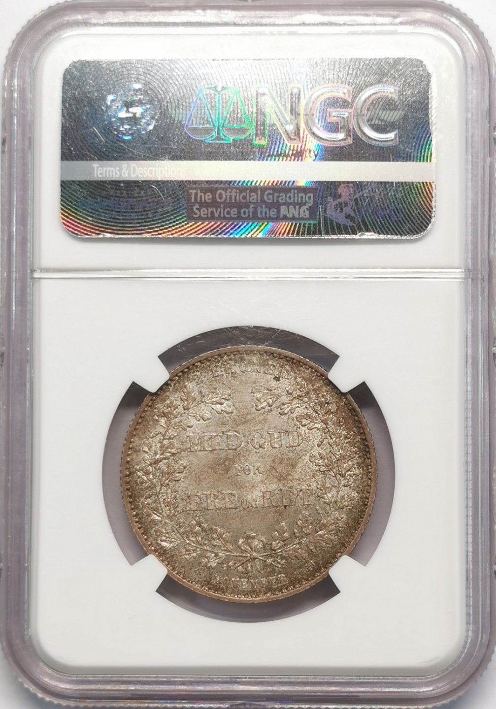 凡希社世界钱币微拍第二百零九期 1888丹麦2克朗纪念银币NGC-MS64