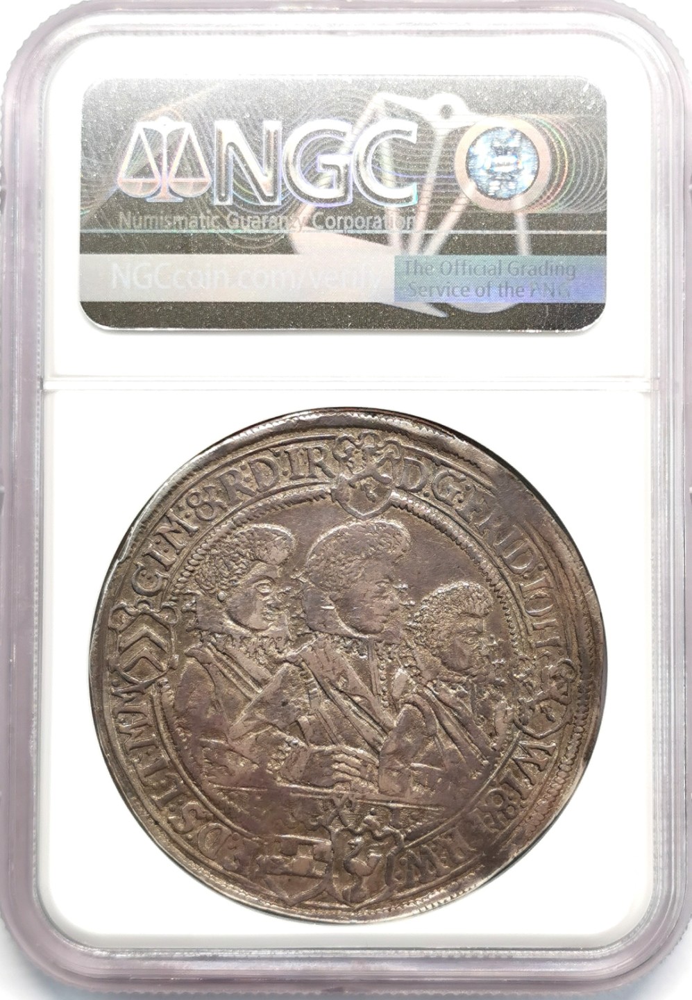 凡希社世界钱币微拍第二百零九期 荐！1622萨克森阿尔腾堡四兄弟传统泰勒大银NGC-AU50唯一冠军分！