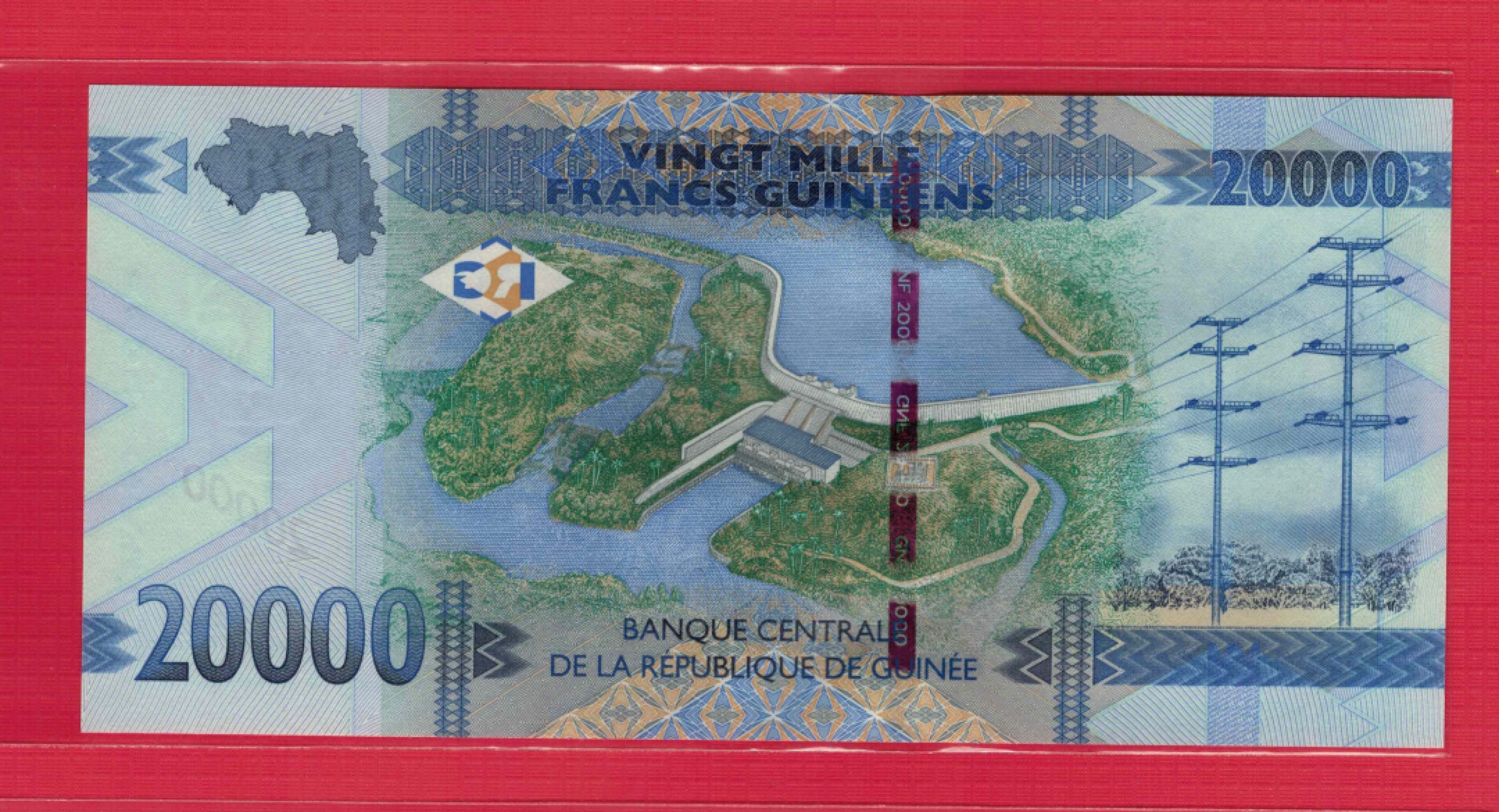 几内亚20000法郎 2015年 非洲纸币 实物图 UNC