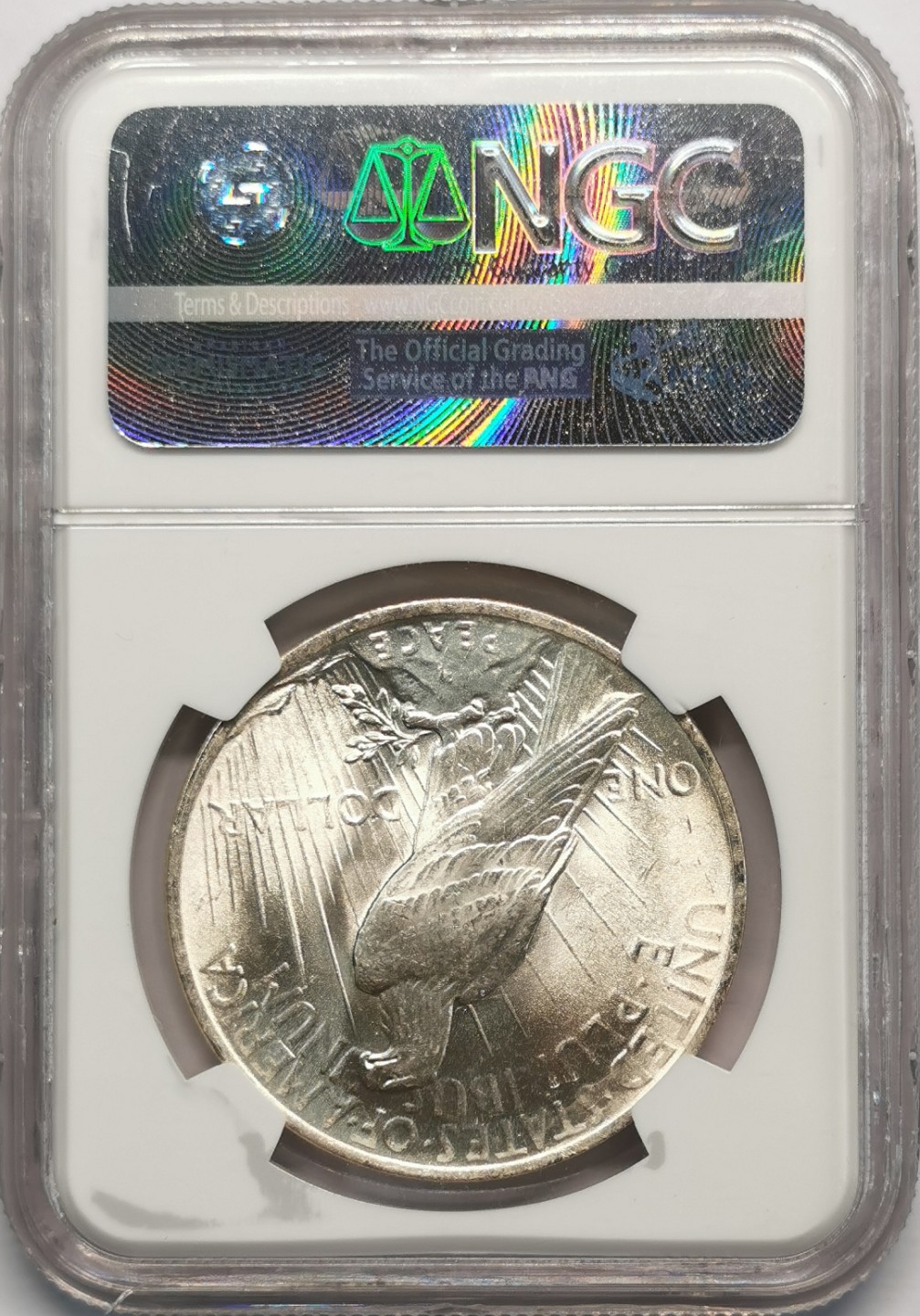 凡希社世界钱币微拍第二百零九期 1923美国和平壹元NGC-MS64