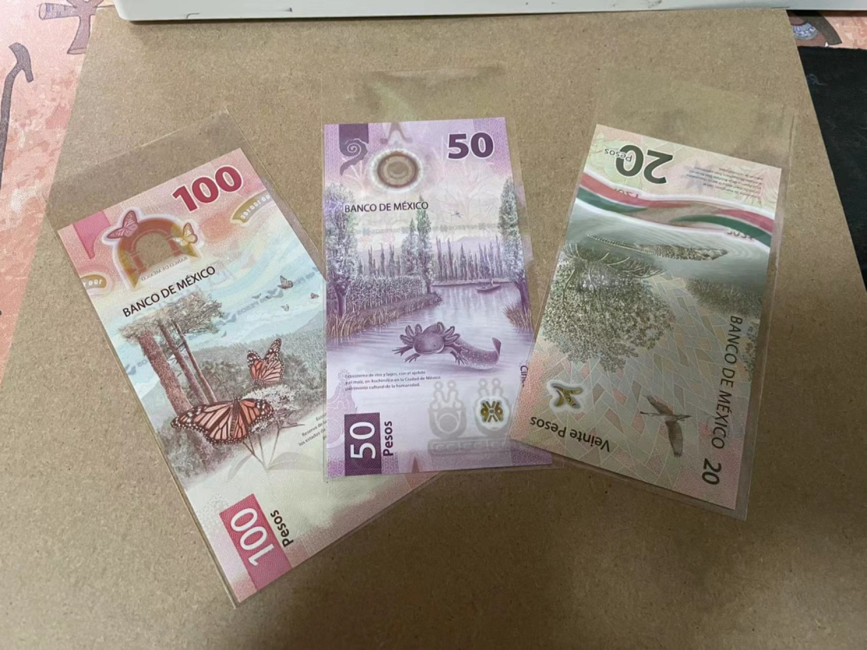 【Blue Auction】✨世界纸币精拍第218期【精】——安彻尔和安娜 【一组3张】墨西哥 新版 20-50-100比索 含年度最佳纸币 全新UNC