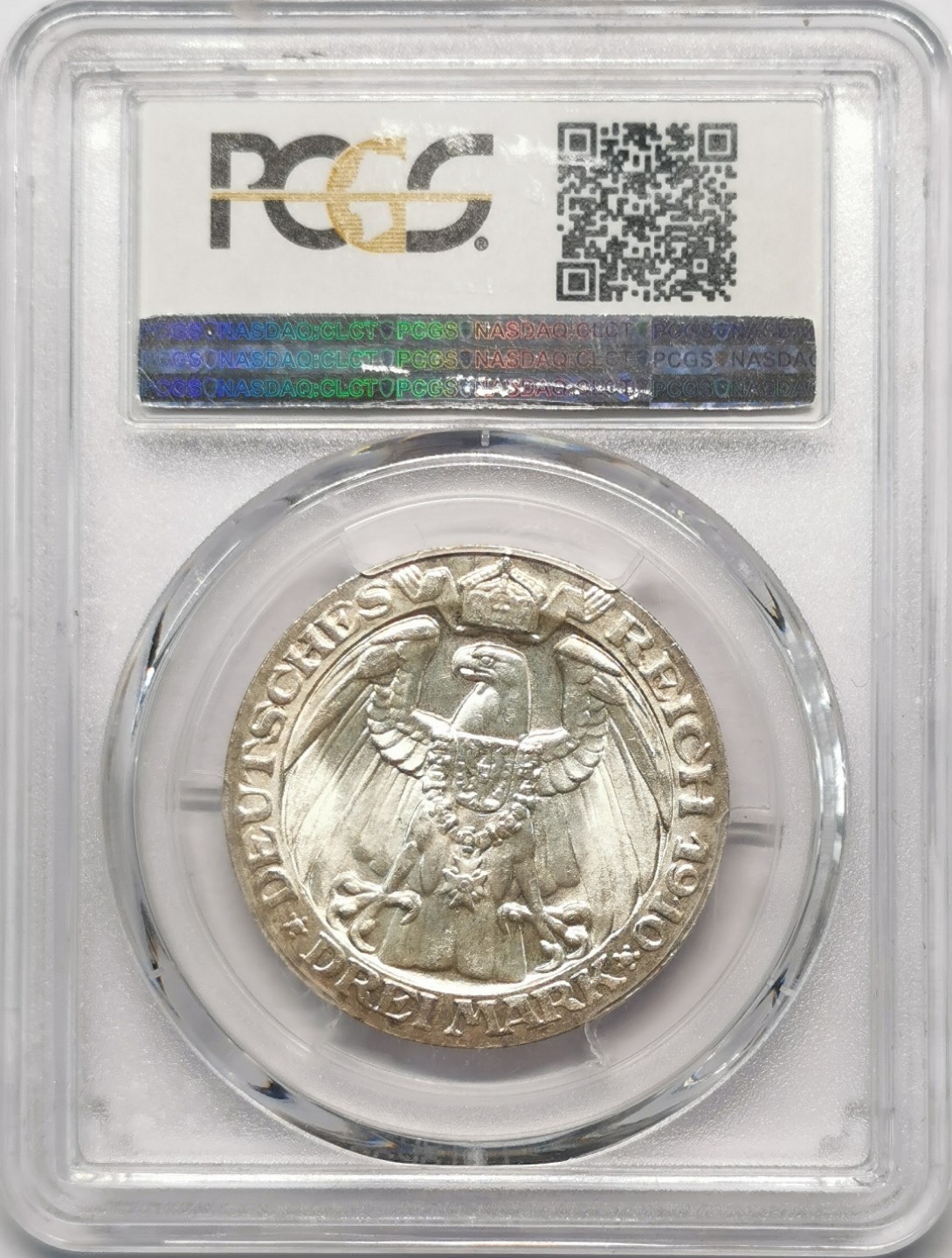 凡希社世界钱币微拍第二百零九期 1910普鲁士柏林大学纪念3马克PCGS-MS64