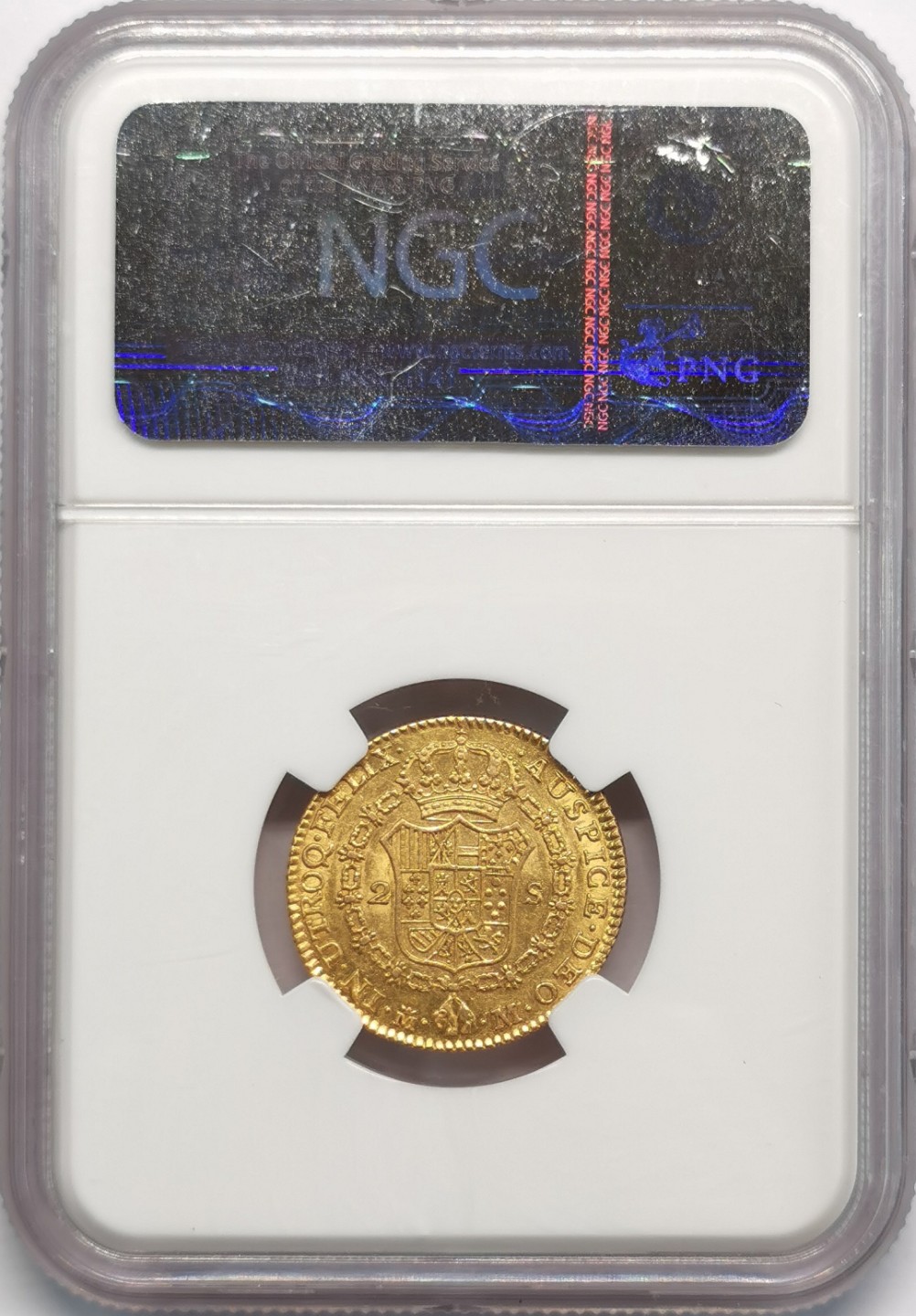 凡希社世界钱币微拍第二百零九期 1788西班牙卡洛斯三世2e金币NGC-AUD