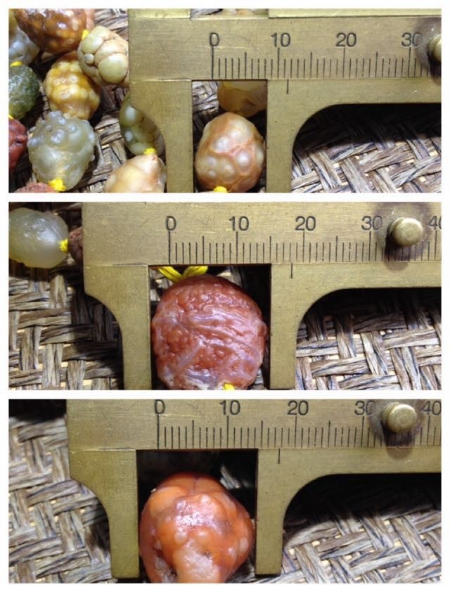 毕业级戈壁多彩满鱼籽纹筋脉石项链加筋脉石手串一套！