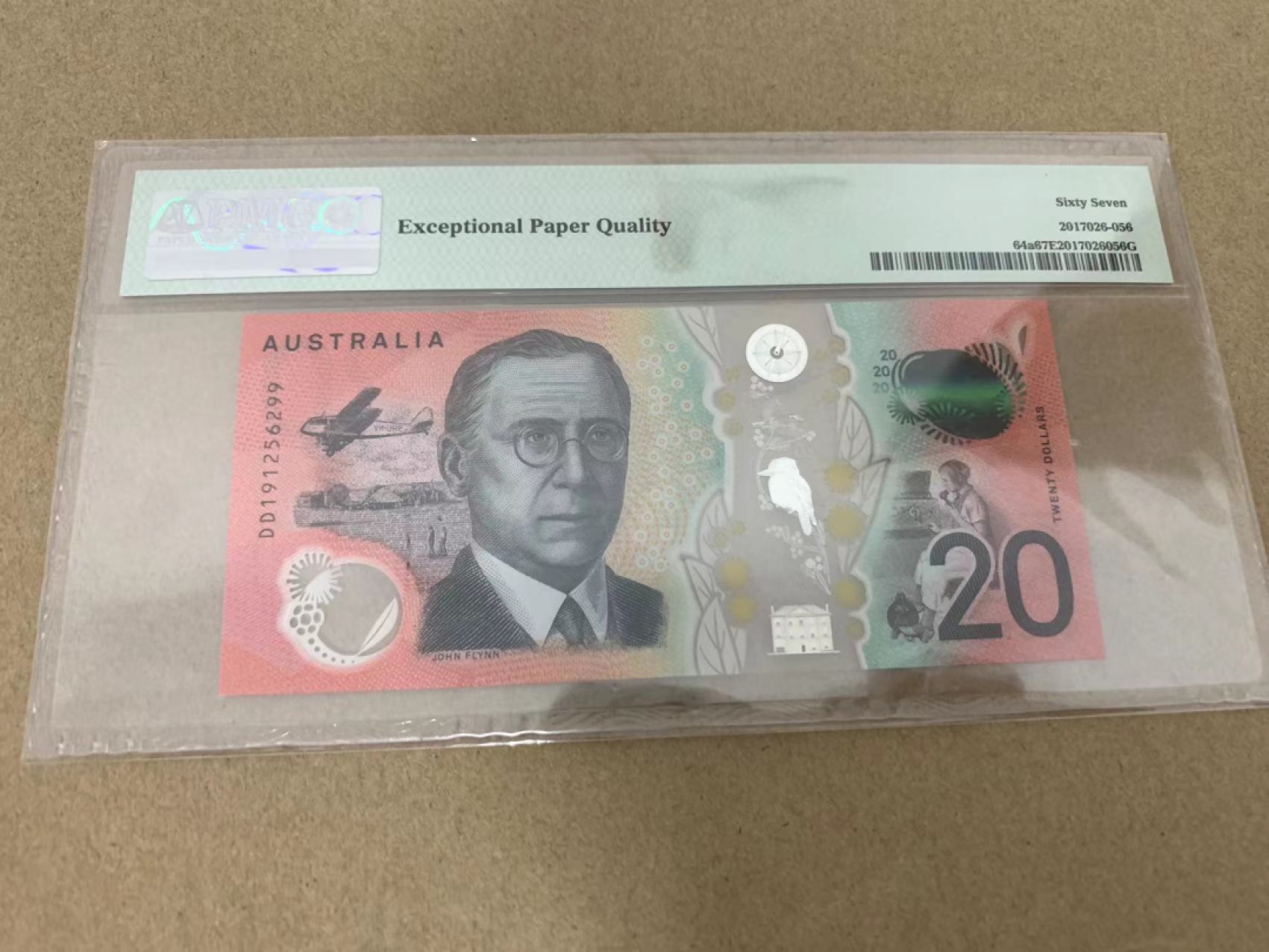 【Blue Auction】✨世界纸币精拍第218期【精】——安彻尔和安娜 【无47】澳大利亚 2019年20元 PMG67EPQ 