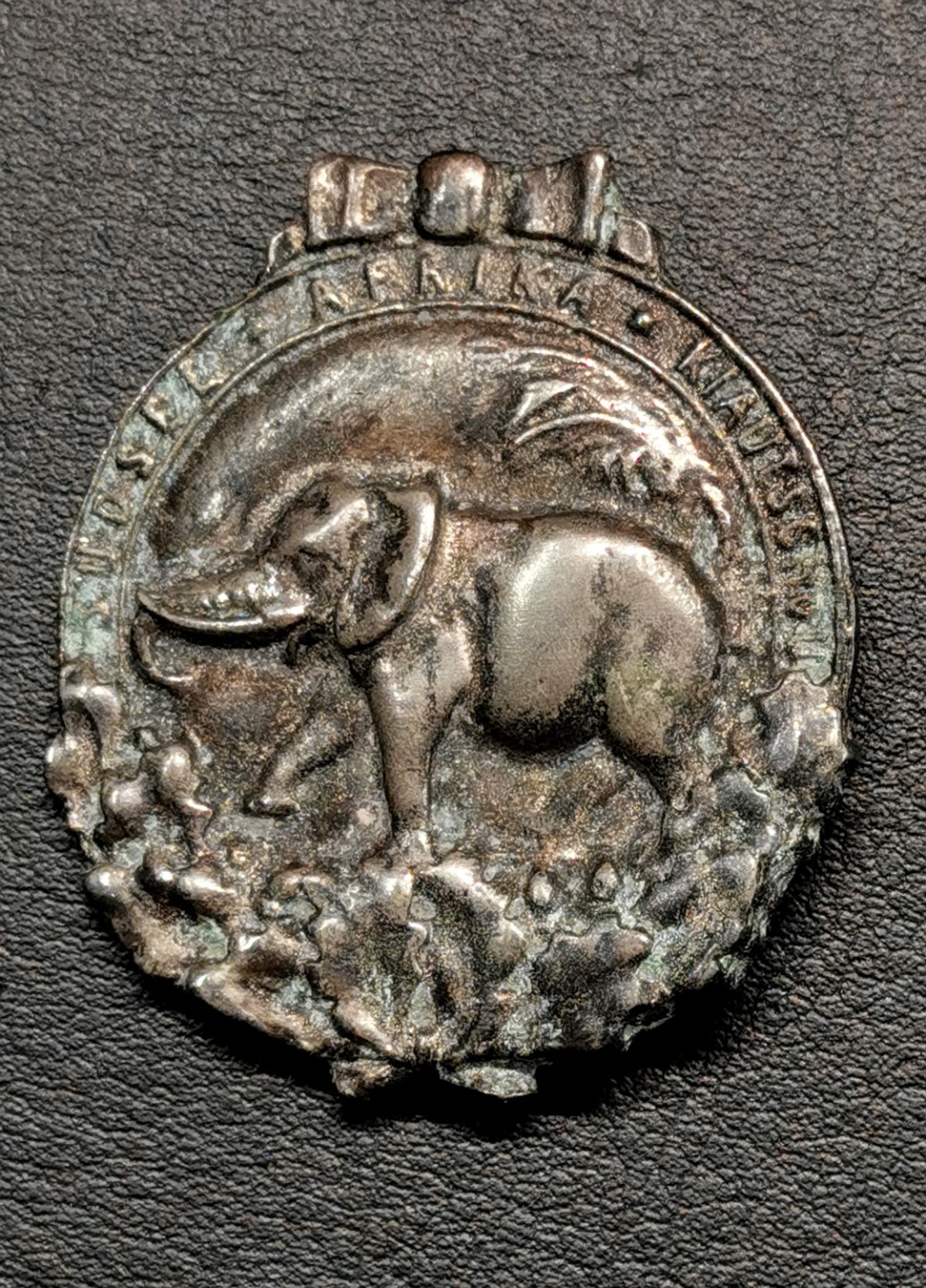 凡希社世界钱币微拍第二百零九期 德国殖民地勋章 地名带胶州 材质不明