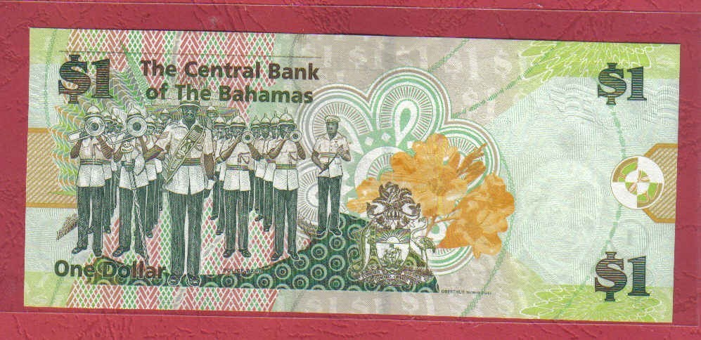 巴哈马1元 2008年版 克劳斯目录P-71 美洲钱币 实物图 UNC    