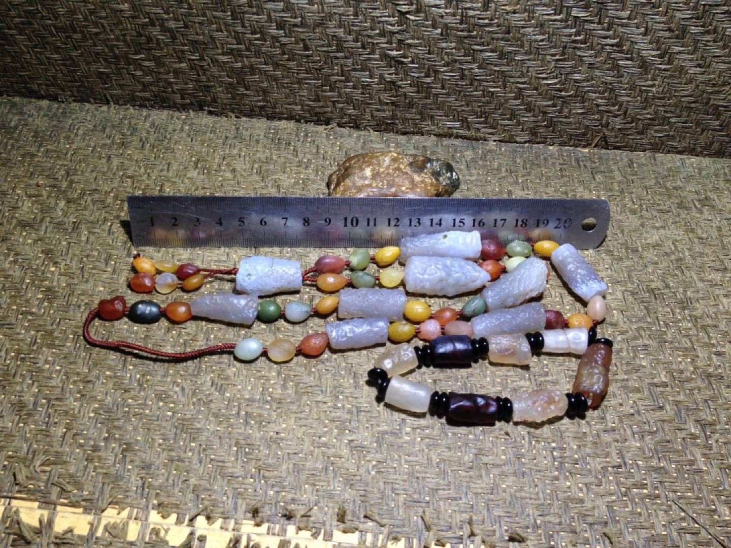放一套福利！天然阿拉善管状玛瑙一套。（手串一条+项链一条，一步到位凑齐一套）