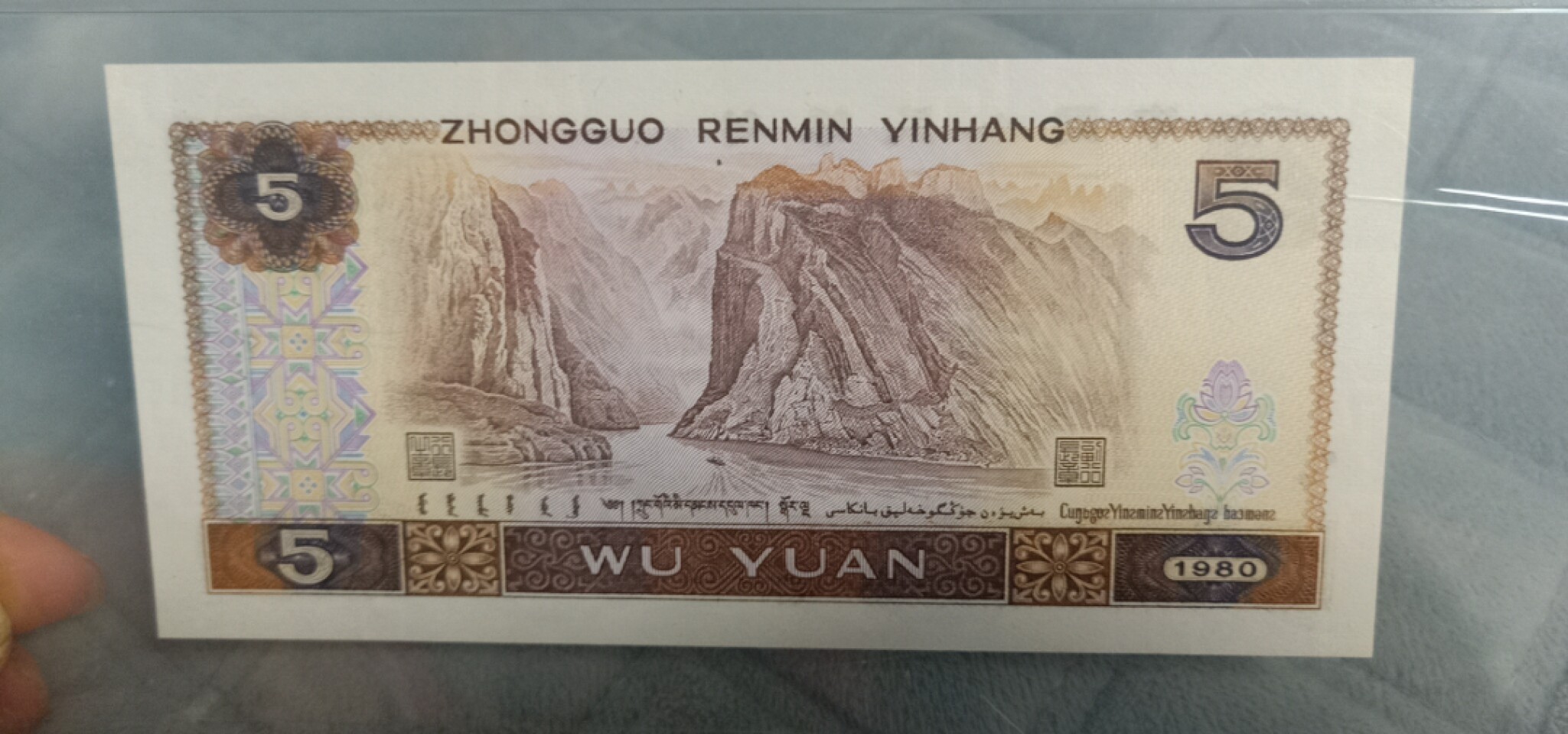 小英开心拍第596期 805红光蓝鹤一张，双尾天印评级