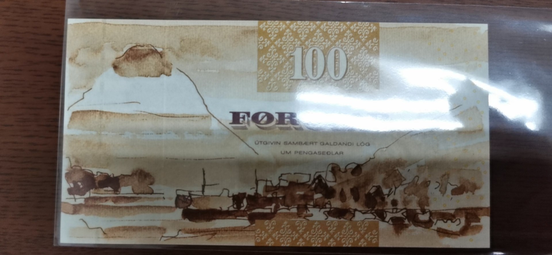 法罗群岛100克朗 2002年 克劳斯目录P-25 欧洲纸币 实物图 UNC   