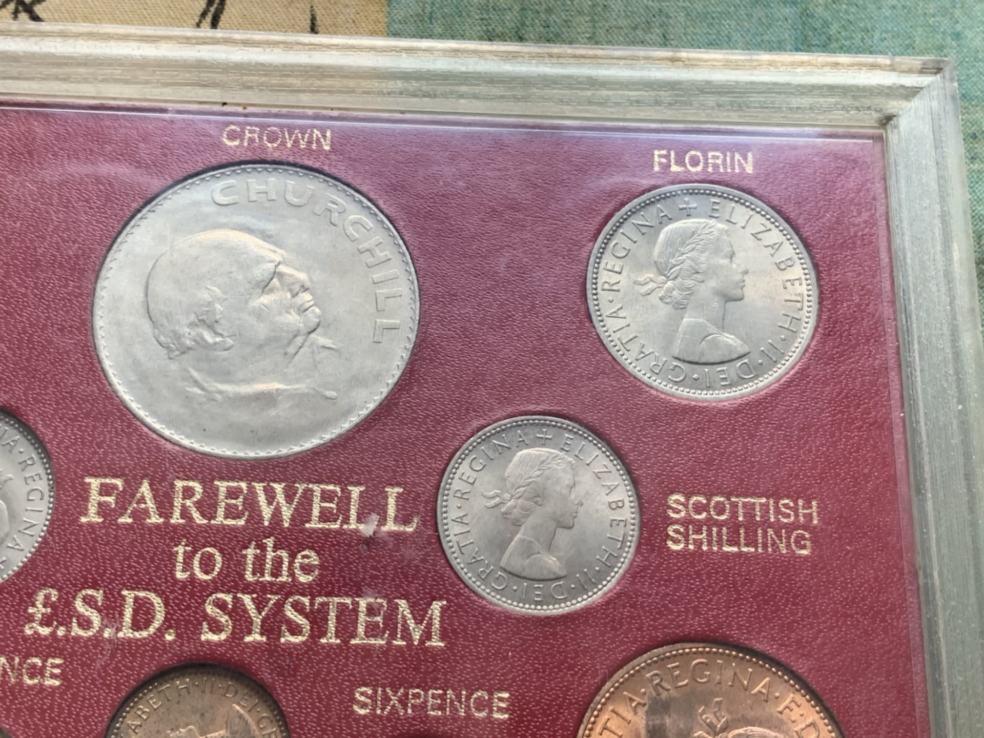 《竞宝斋》第91场-本周日，周一2场连拍（全场不限金额包邮） 英国 告别£.SD系统 硬币礼品套装 少见10进制10硬币礼品套装原盒 各种流通币面值 盒子可打开