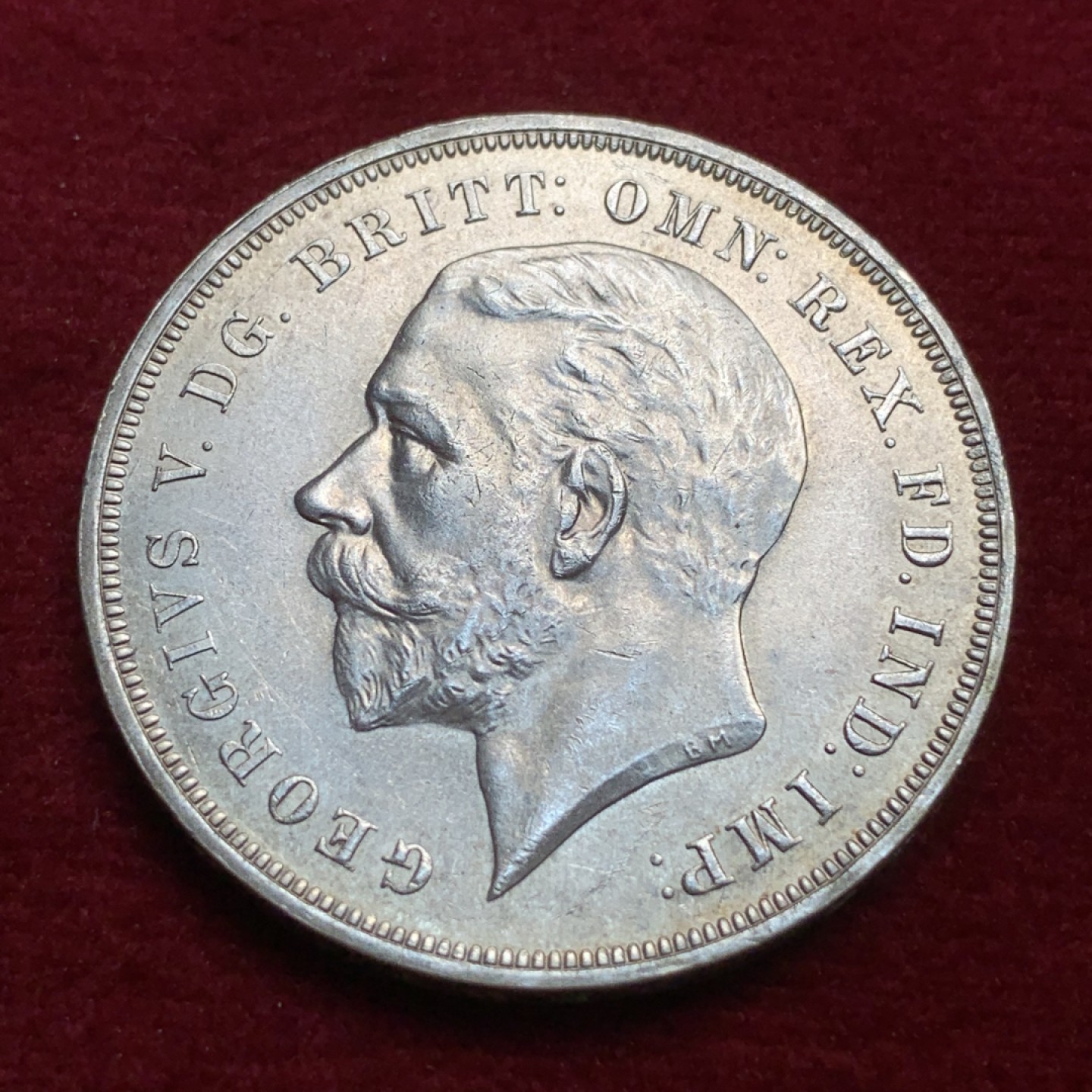 《竞宝斋》第91场-本周日，周一2场连拍（全场不限金额包邮） 英国 1935年 乔治五世 木马剑 克朗银币 