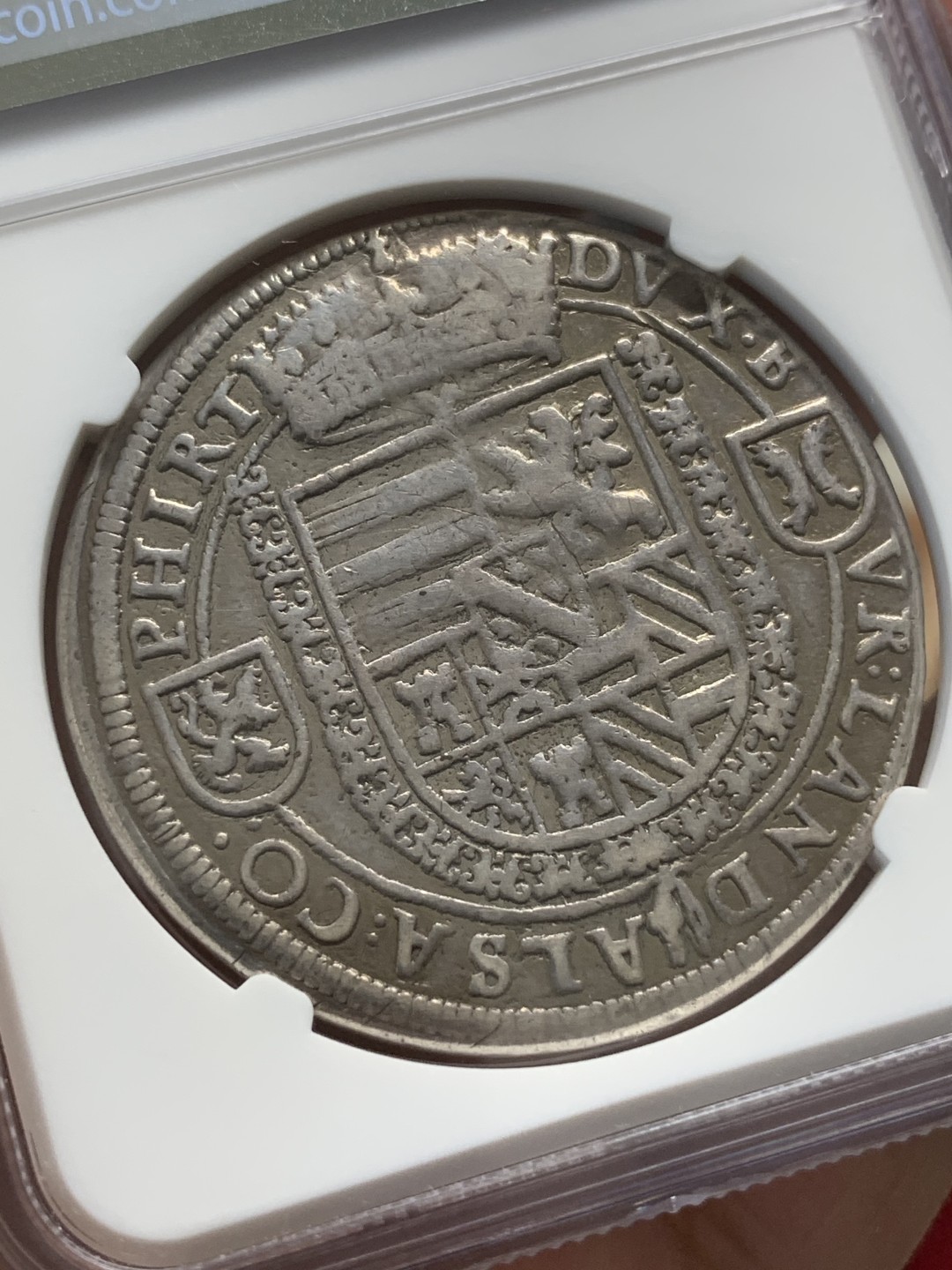 《竞宝斋》第91场-本周日，周一2场连拍（全场不限金额包邮） NGC-VF 奥地利1564年 斐迪南 神罗泰勒 大银币 少见品种