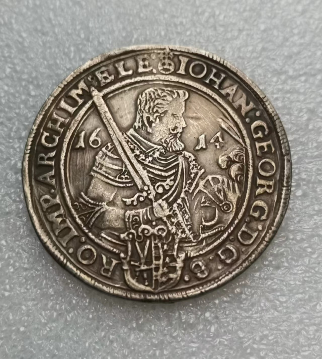 瓶子🏺第55期拍卖会 神圣罗马帝国时期1614年萨克森选帝侯1泰勒大银币