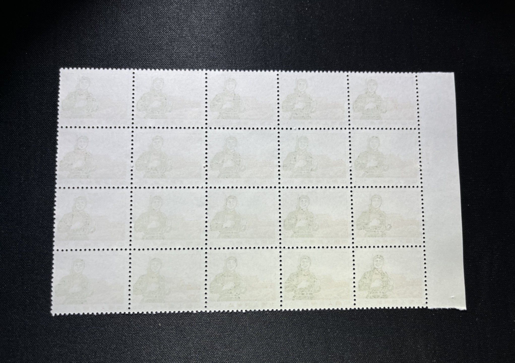 洪涛臻品 精选邮票限时拍卖第十三期 普无号  10分解放军新  厂名20方连一组，版撕嘎嘎绝，三俗稀缺，文革期间发行的唯一一套普票，特点非常鲜明，光芒四射，非常漂亮，集邮册中不可缺少的一组，文革票人气足，潜力大，目前处于价值洼地，版撕全品可直接评级，注意捡漏