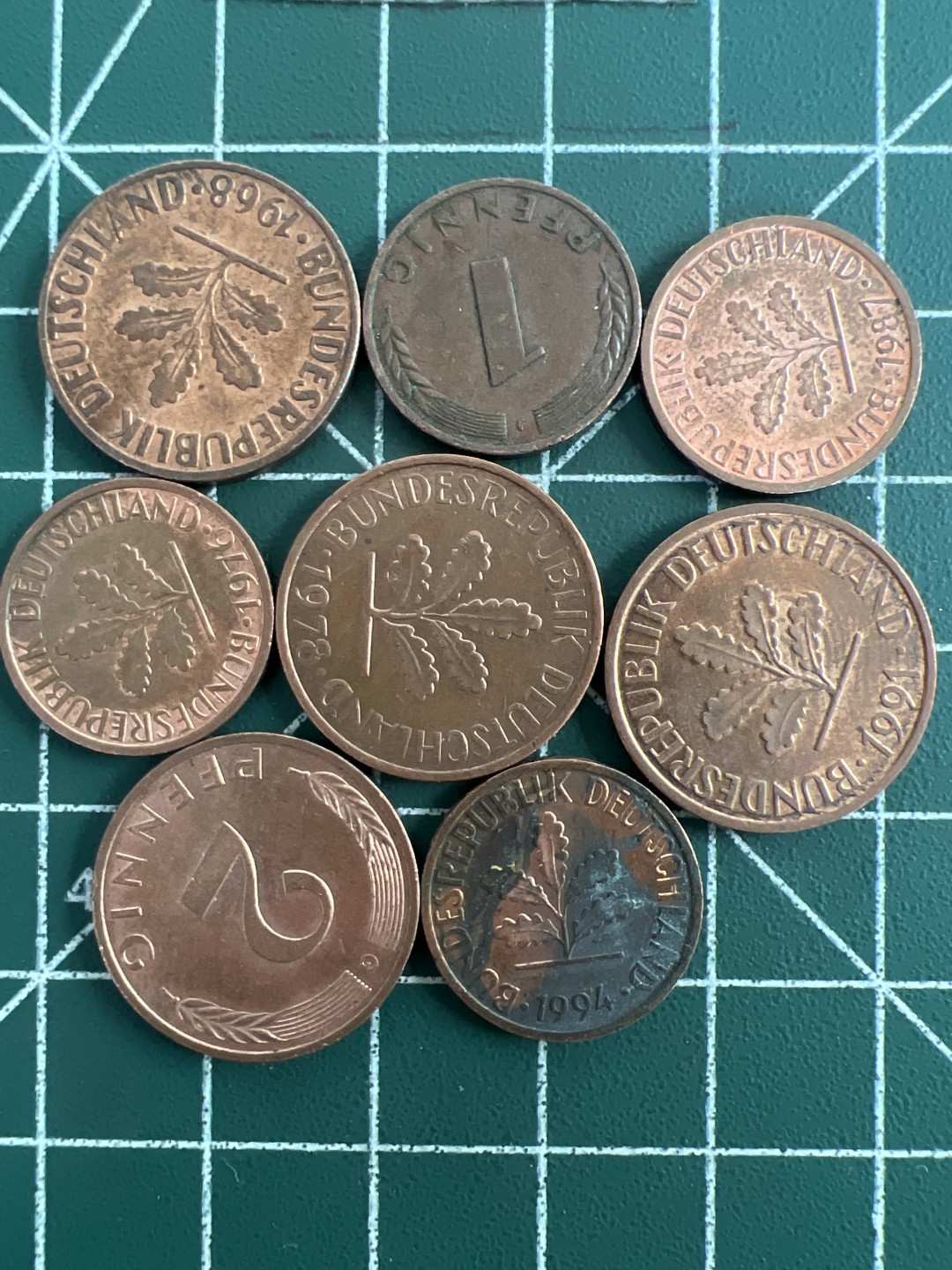 泡泡堂第七十五期  世界硬币纪念章邮票纸币专场（无押金，无佣金，捡漏，全场20包邮，偏远地区除外） 德国分币八个