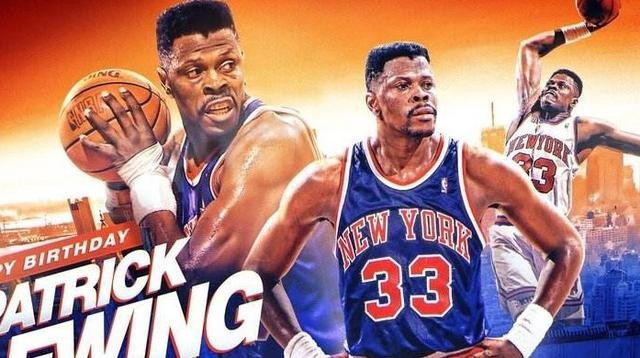 零元拍：赤木原型，NBA75大“大猩猩”帕特里克 尤因亲笔签字球衣 已做精美裱框 