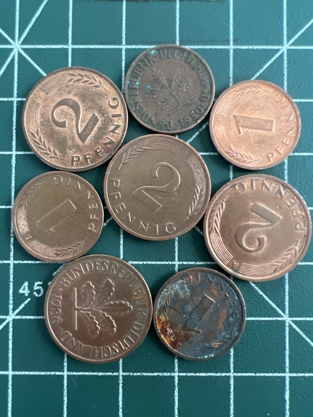 泡泡堂第七十五期  世界硬币纪念章邮票纸币专场（无押金，无佣金，捡漏，全场20包邮，偏远地区除外） 德国分币八个