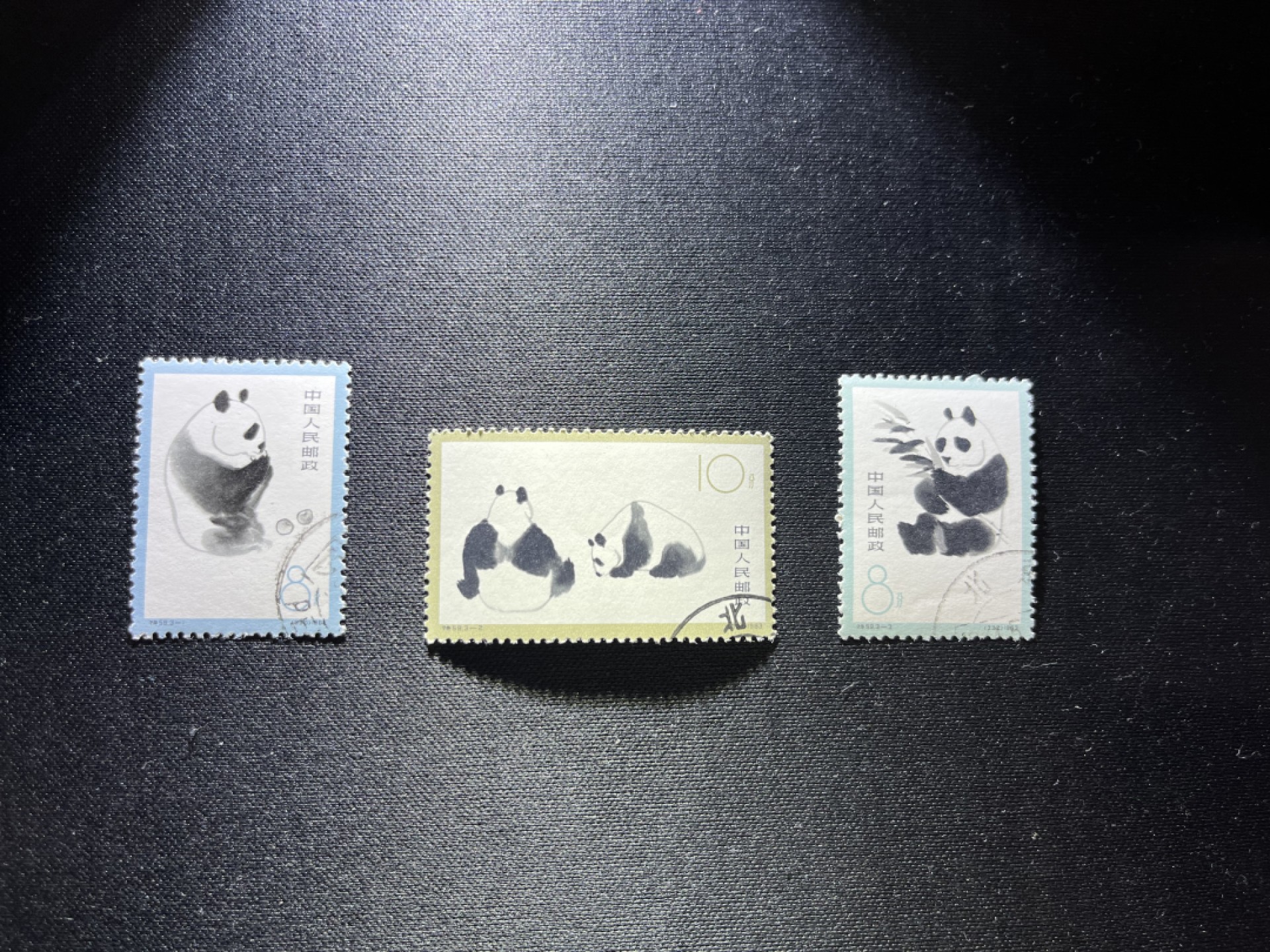 洪涛臻品 精选邮票限时拍卖第十六期 特59熊猫盖全  顺戳  版撕的，但是轻微的折角，软折，会处理的分分钟搞定，所有拍品包过灯，新票价格高，盖销一样欣赏，注意捡漏
