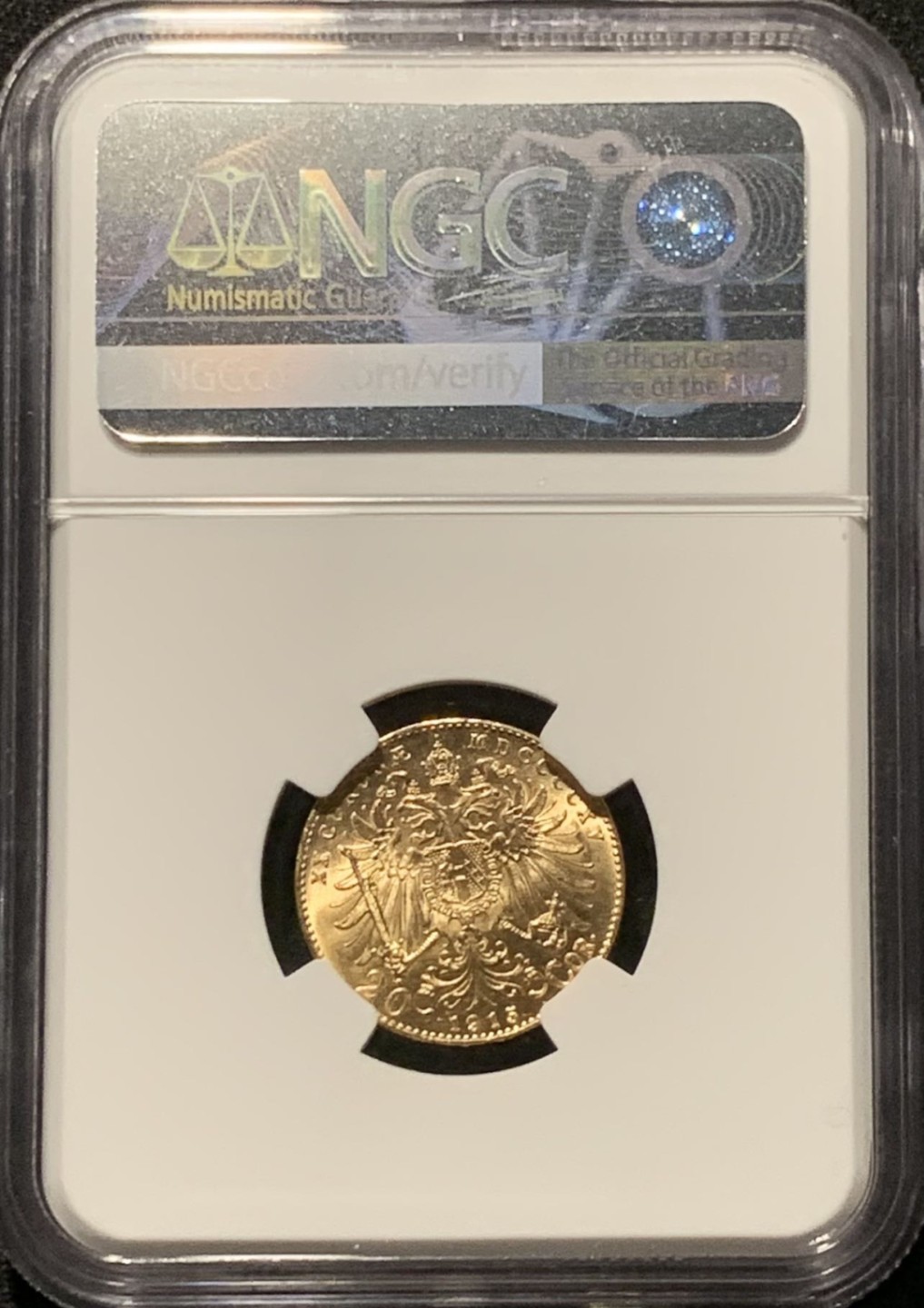 紫瑗钱币——第329期拍卖 奥地利 1915年 弗朗茨·约瑟夫二世 20克朗 金币 NGC MS65