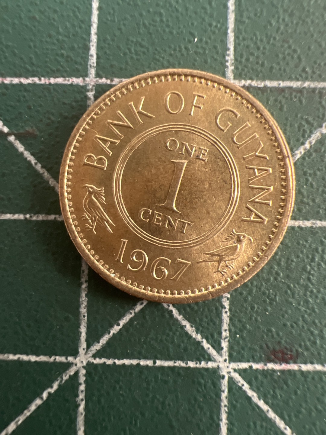 泡泡堂第七十八期  世界硬币专场（无押金，无佣金，捡漏，全场20包邮，偏远地区除外） 圭亚那1967年1分