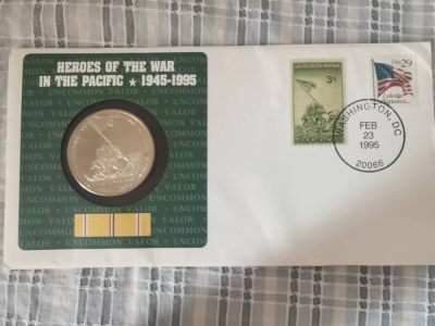 卡币专场 - 1995年马绍尔群岛5元纪念币首日封