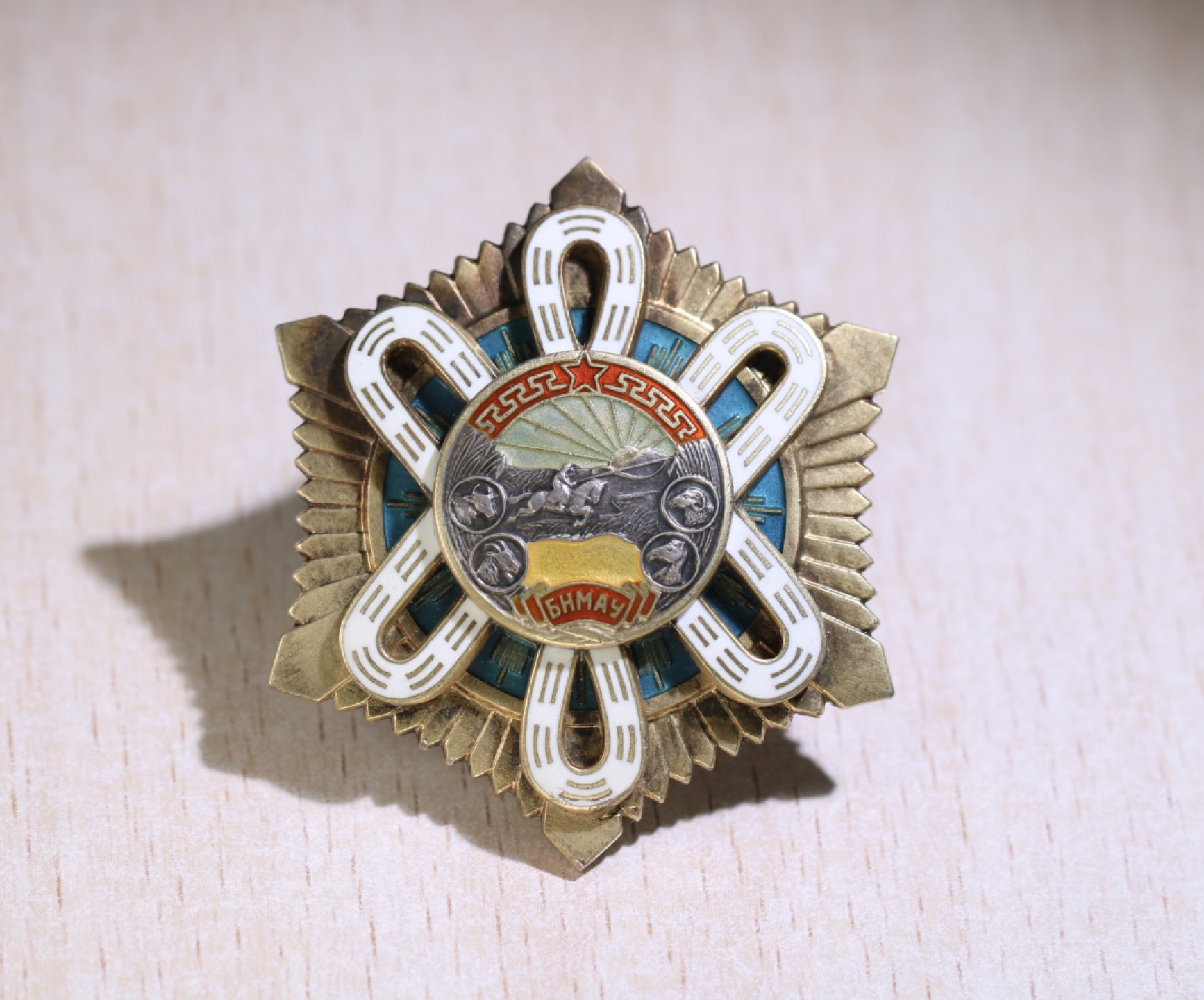 大猫徽章拍卖第201期 蒙古🇲🇳北极星勋章一对 好品银质