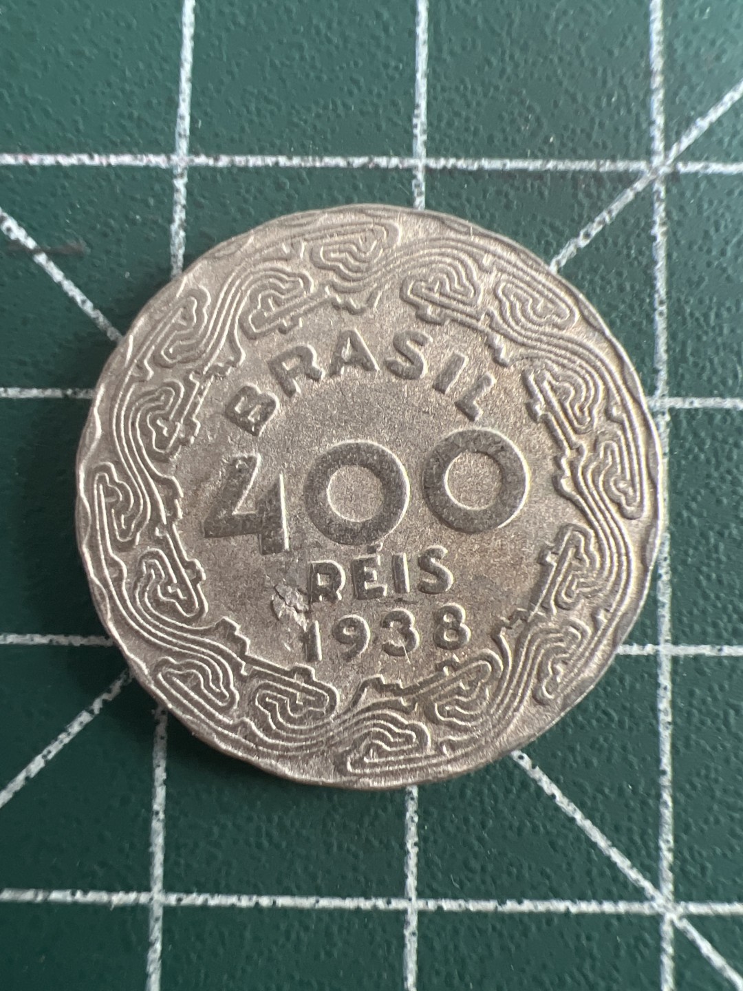 泡泡堂第九十二期  世界硬币纪念章邮票专场（无押金，无佣金，捡漏，全场20包邮，偏远地区除外） 巴西1938年400瑞斯