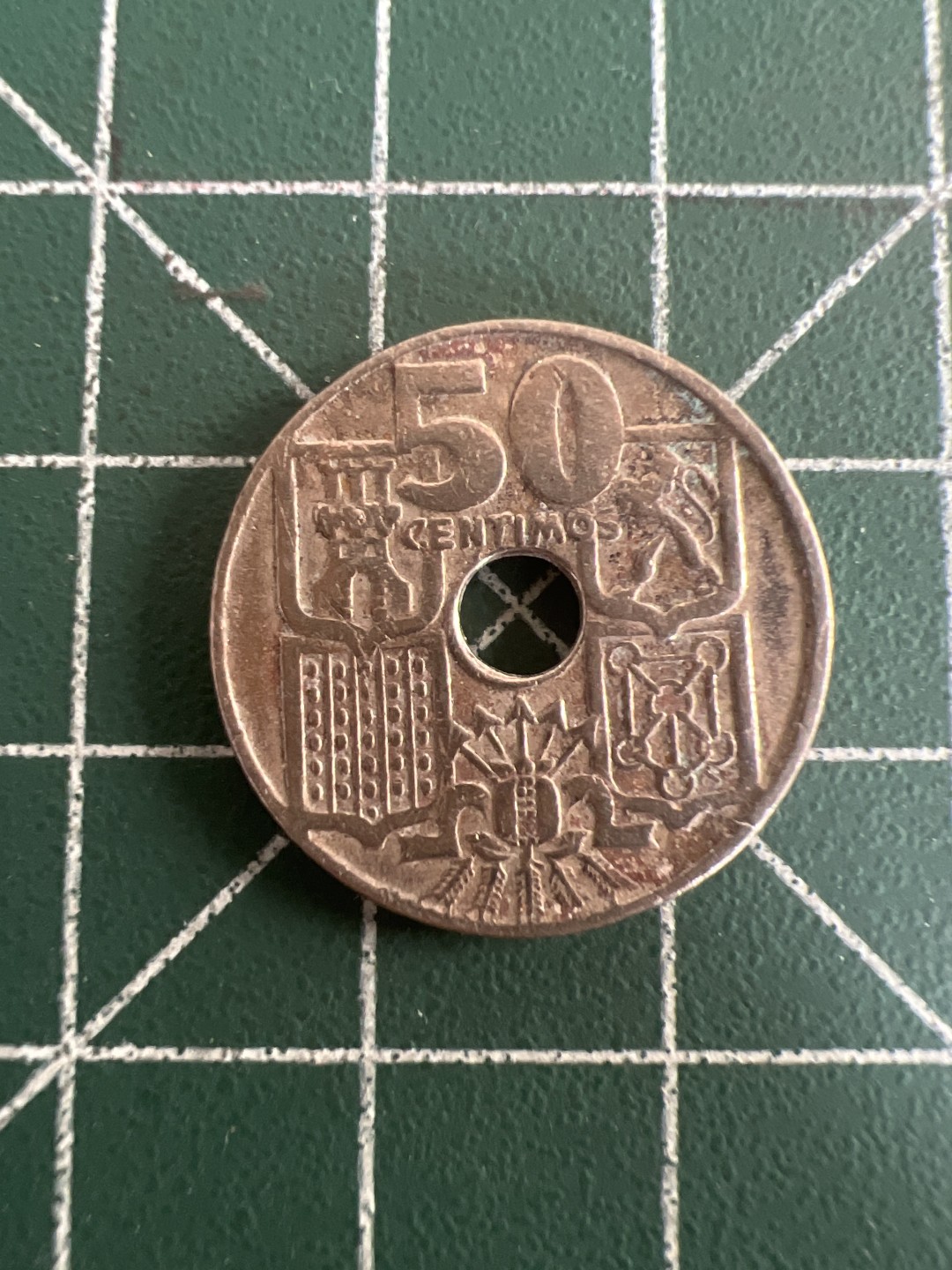 泡泡堂第153期  世界硬币专场（无押金，无佣金，捡漏，全场20包邮，偏远地区除外） 西班牙1949年50分