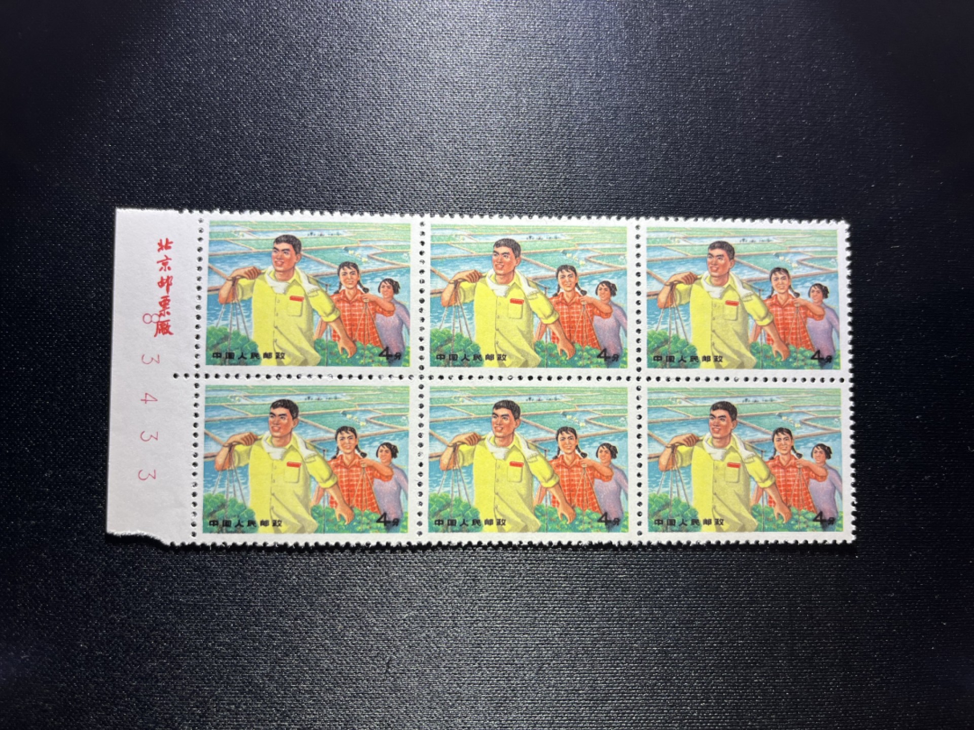 洪涛臻品 精选邮票限时拍卖第十八期 文17知青新，左边数字，厂名6方连一组。版撕全品，齿孔非常新，就是昨天撕的一样，版撕文革小票，品相好，多多益善。所有拍品包过灯，注意捡漏