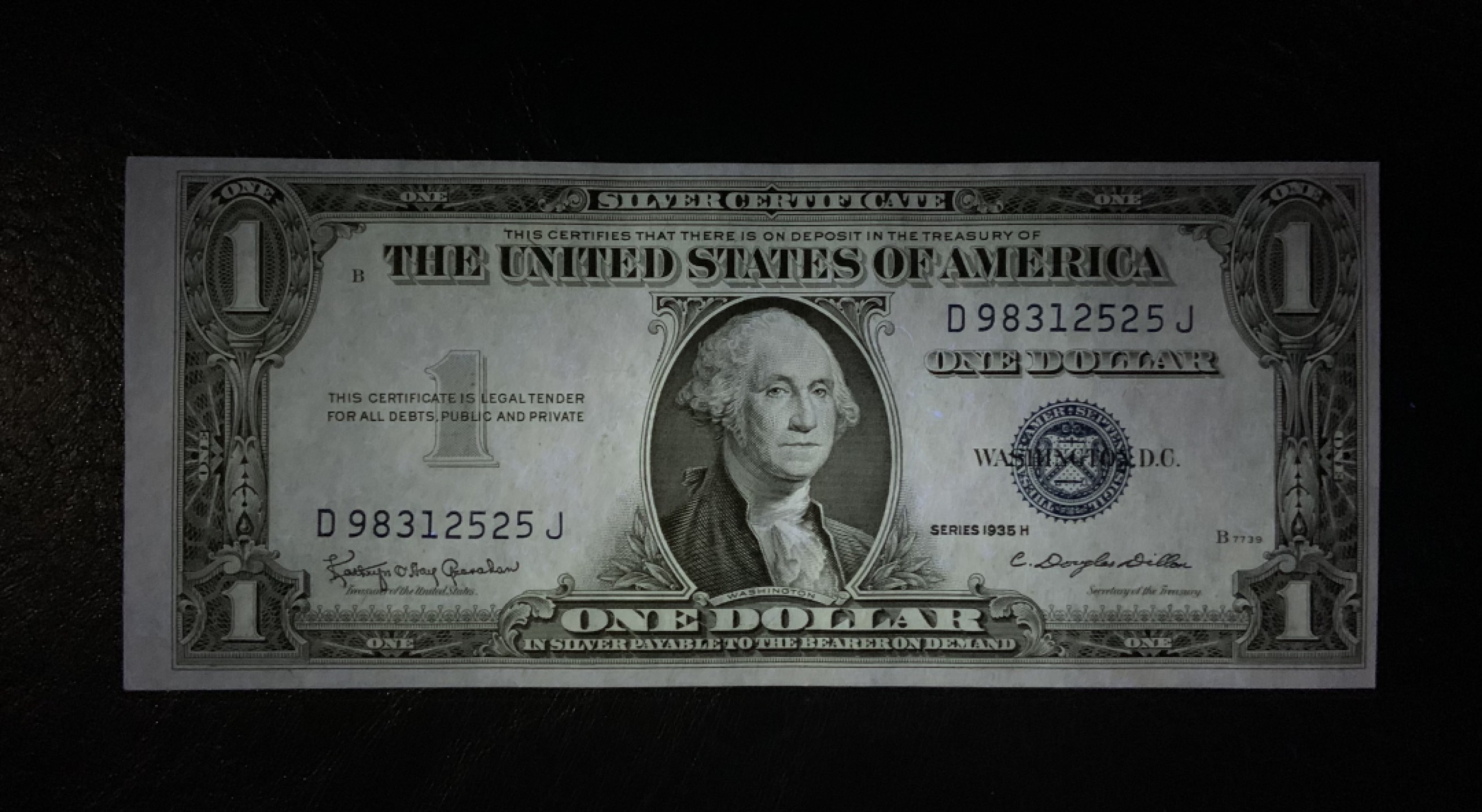 收藏联盟Quantum Auction 第189期中秋拍卖(已更新) 美国1935年1美元银币券 品相全新UNC