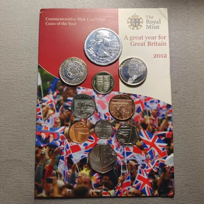 0起1加-纯粹捡漏拍-114场套币银币场 - 英国2012年官方卡装套币