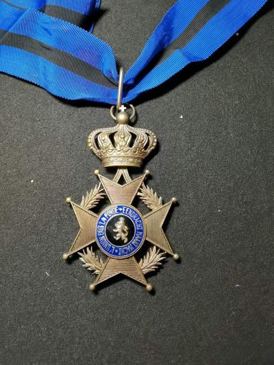 盛世勋华——号角文化勋章专场拍卖第59期 （加群请加微信） - 比利时指挥官级利奥波德二世勋章 双语版