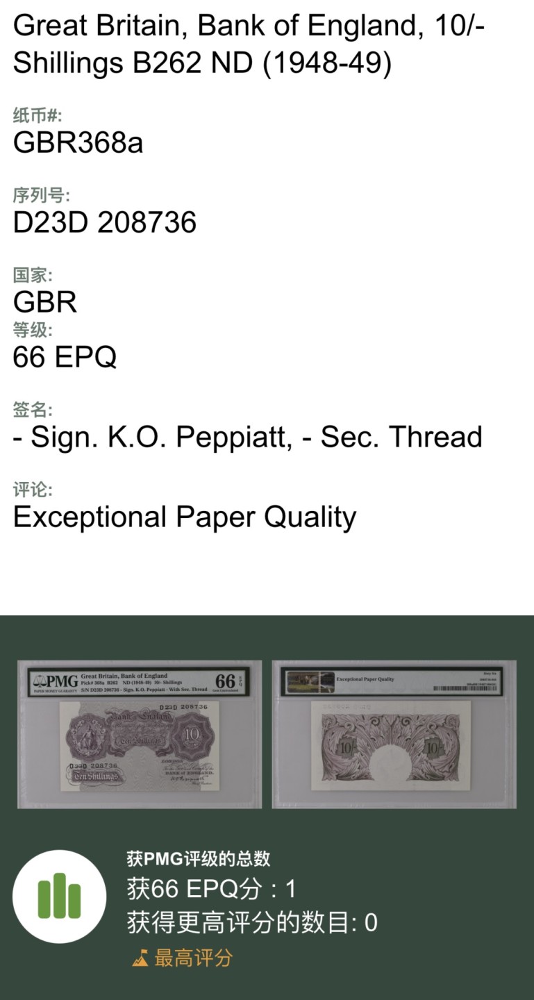 【丑猫0911】今晚7点整，自动快拍 英国紫色10镑【冠军分，全球唯一】