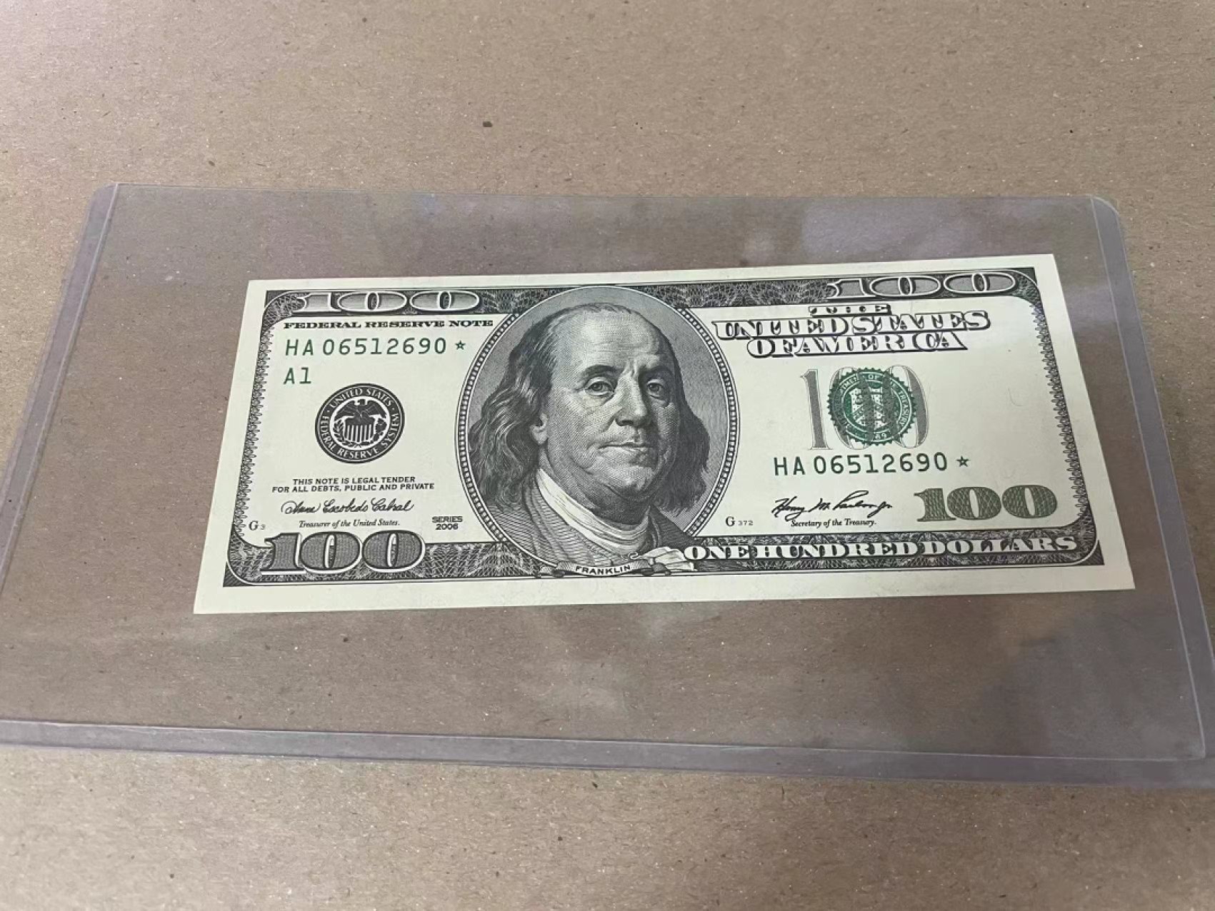 【Blue Auction】✨世界纸币精拍第221期 ——中秋前奏 【补号】美国 2006年100美金 全新UNC