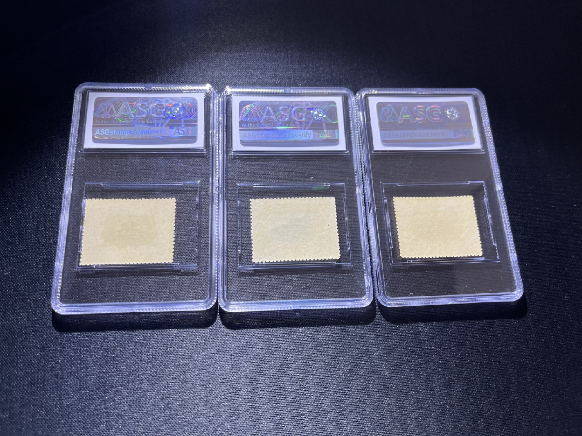 洪涛臻品 精选邮票限时拍卖第十九期 清宣统登基邮票新 ASG评级85分OG，大块精挑送评，105最严格出分，110多年前的邮票，能评到85分实属不易，一套90分的拍下来要六七十元，且拍且珍惜，价值洼地，注意捡漏