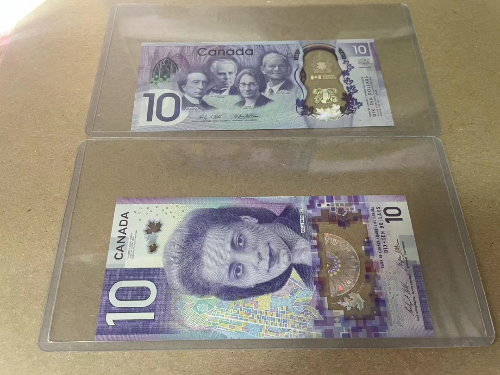 【Blue Auction】✨世界纸币精拍第221期 ——中秋前奏 【一组2张】加拿大 2017-18年10元 全新UNC